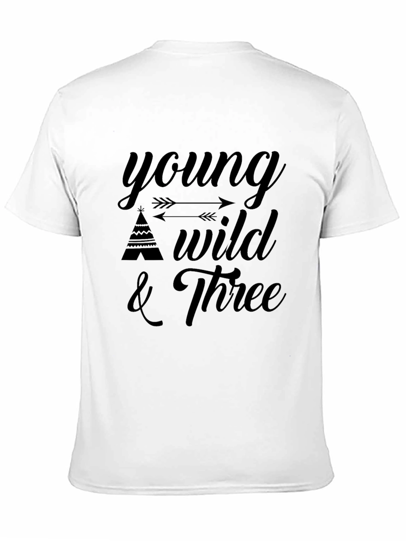 Young Wild & Three Graphic T-Shirt