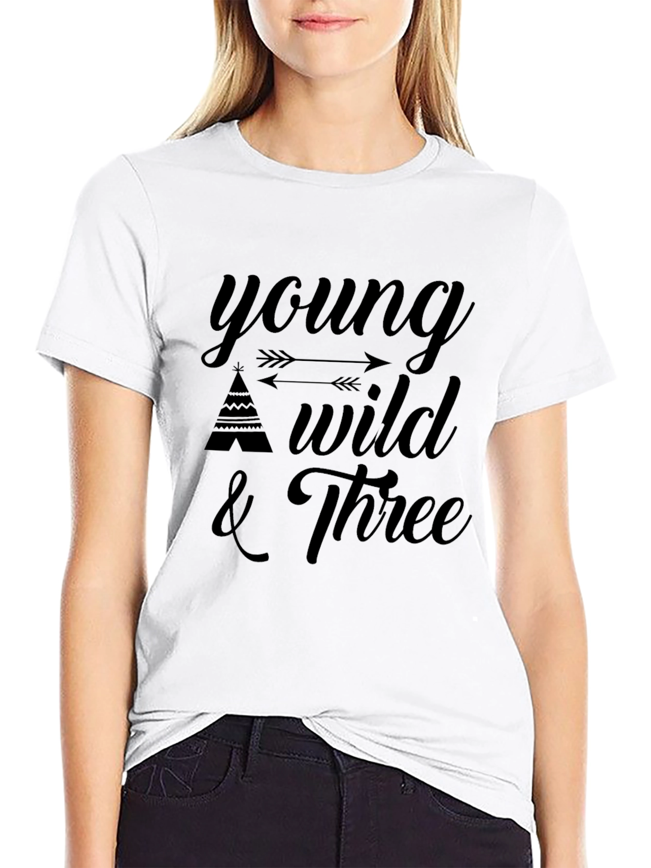 Young Wild & Three Graphic T-Shirt