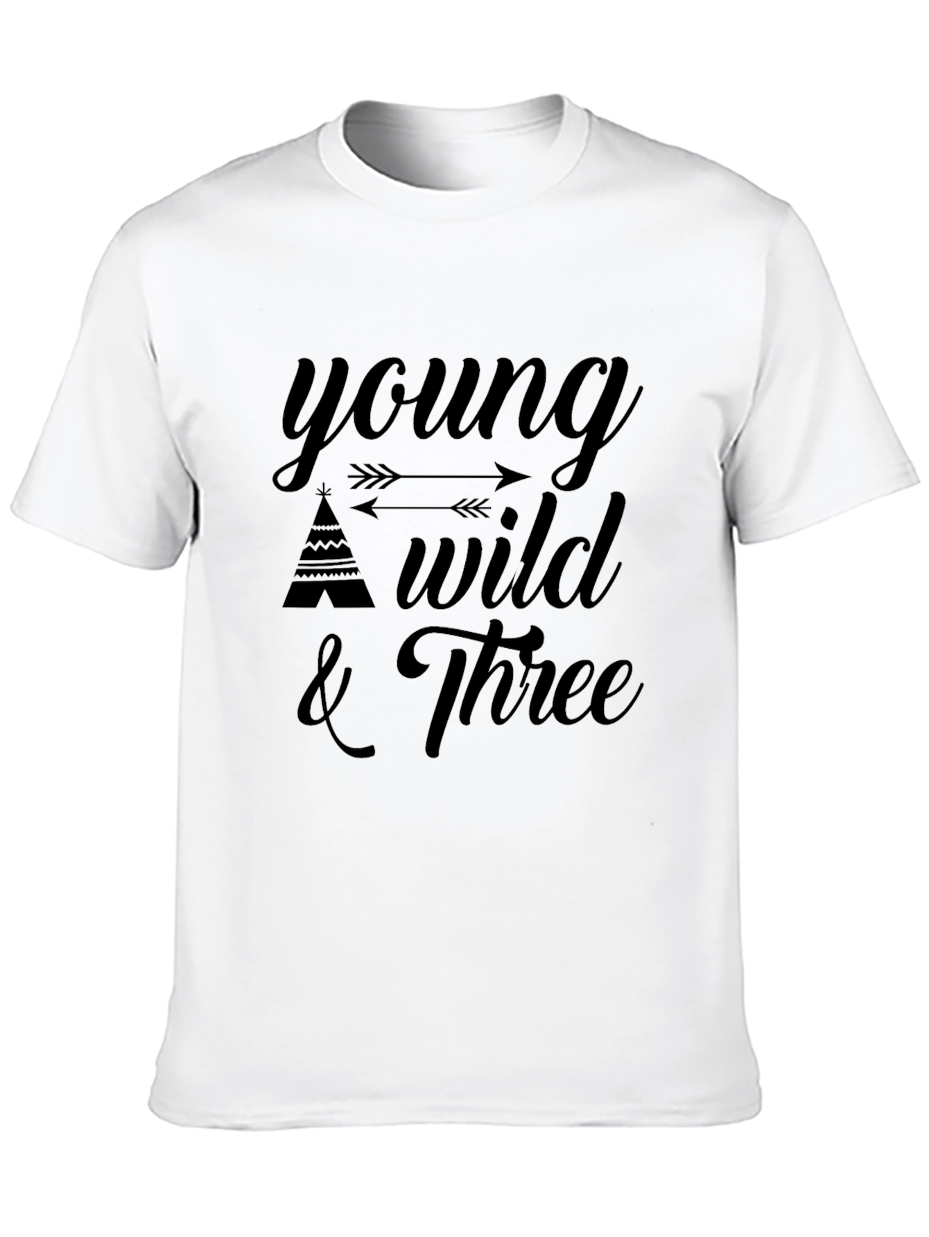 Young Wild & Three Graphic T-Shirt