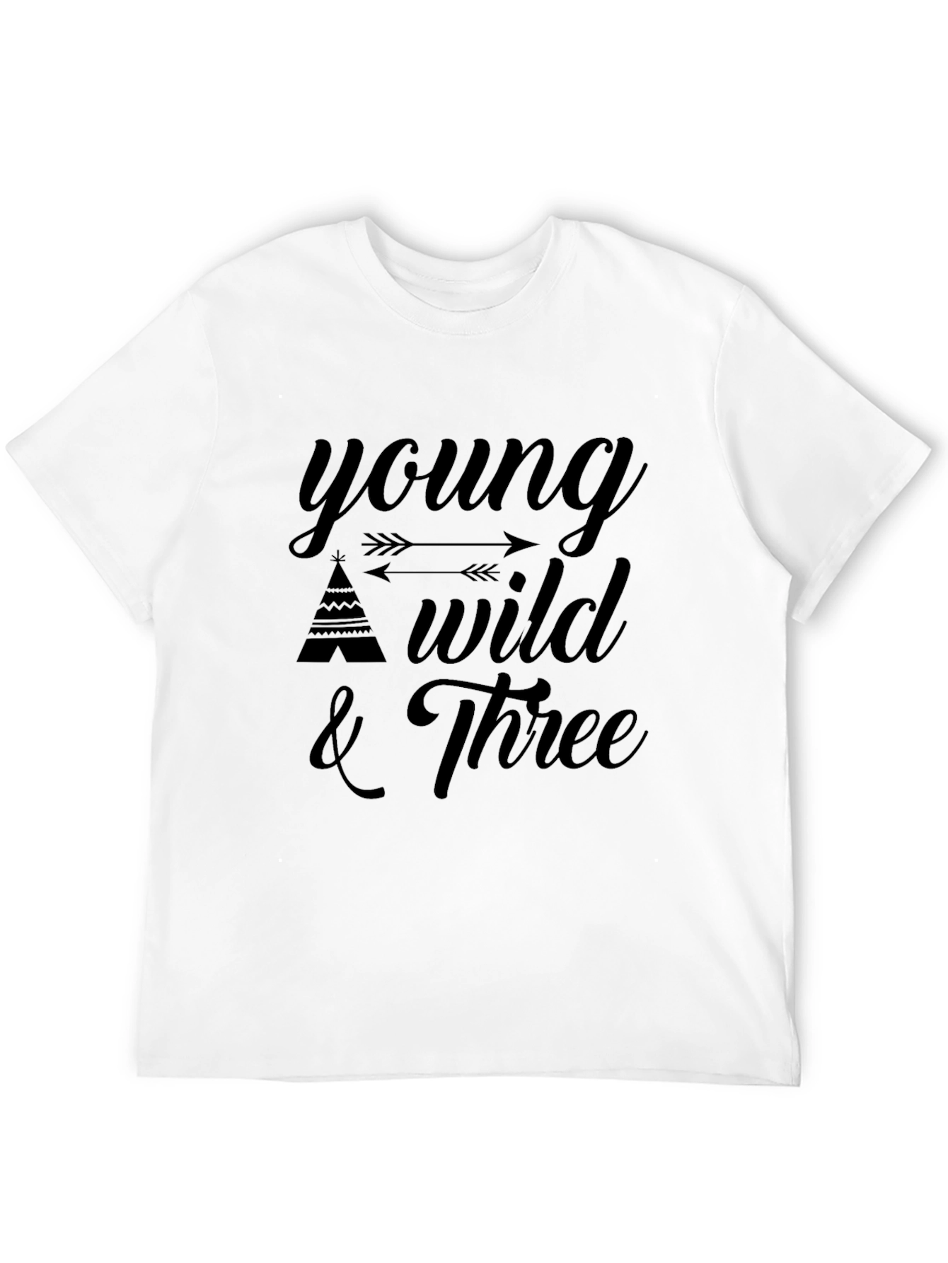 Young Wild & Three Graphic T-Shirt
