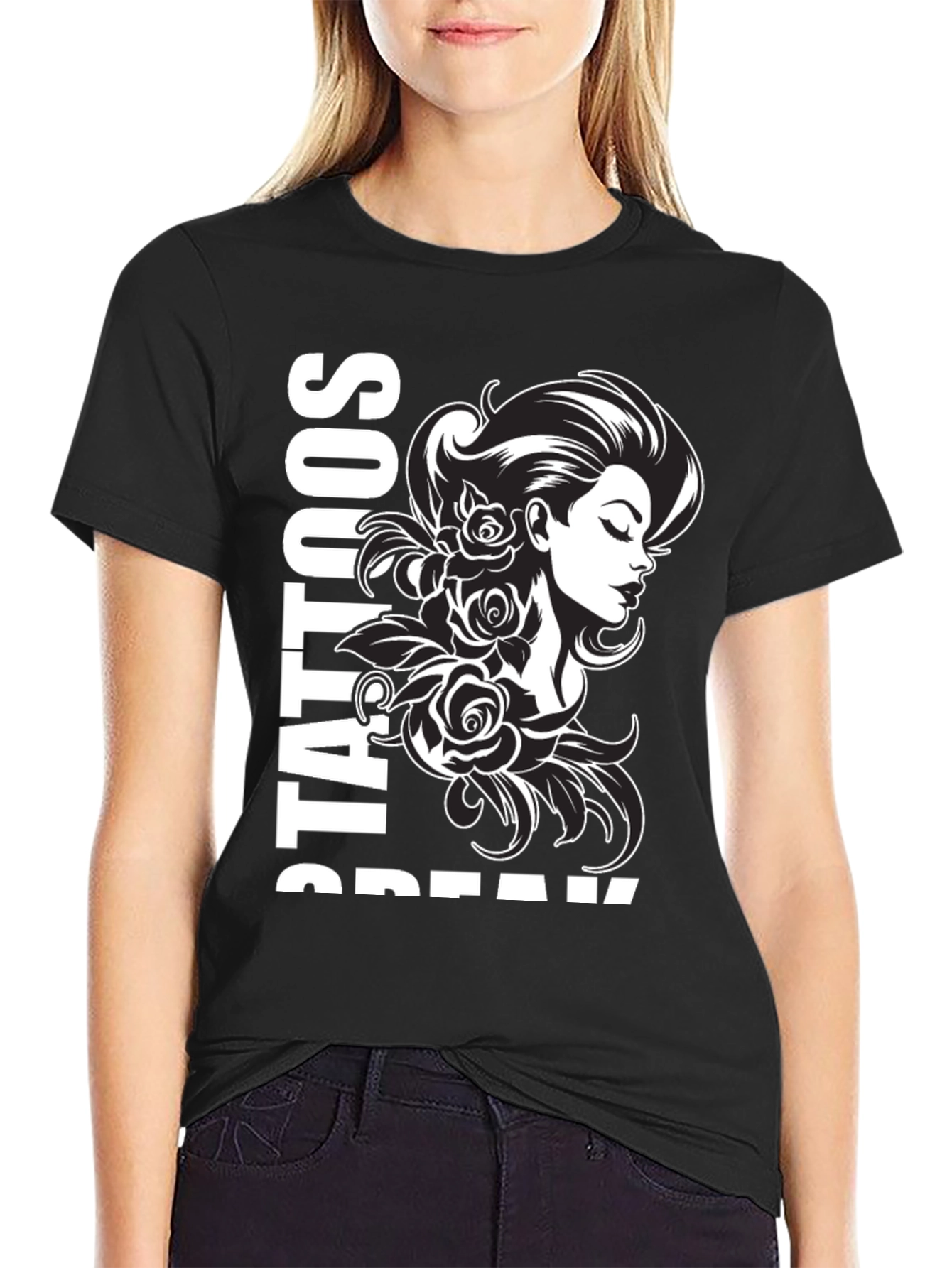 Tattooed Beauty T-Shirt - Black
