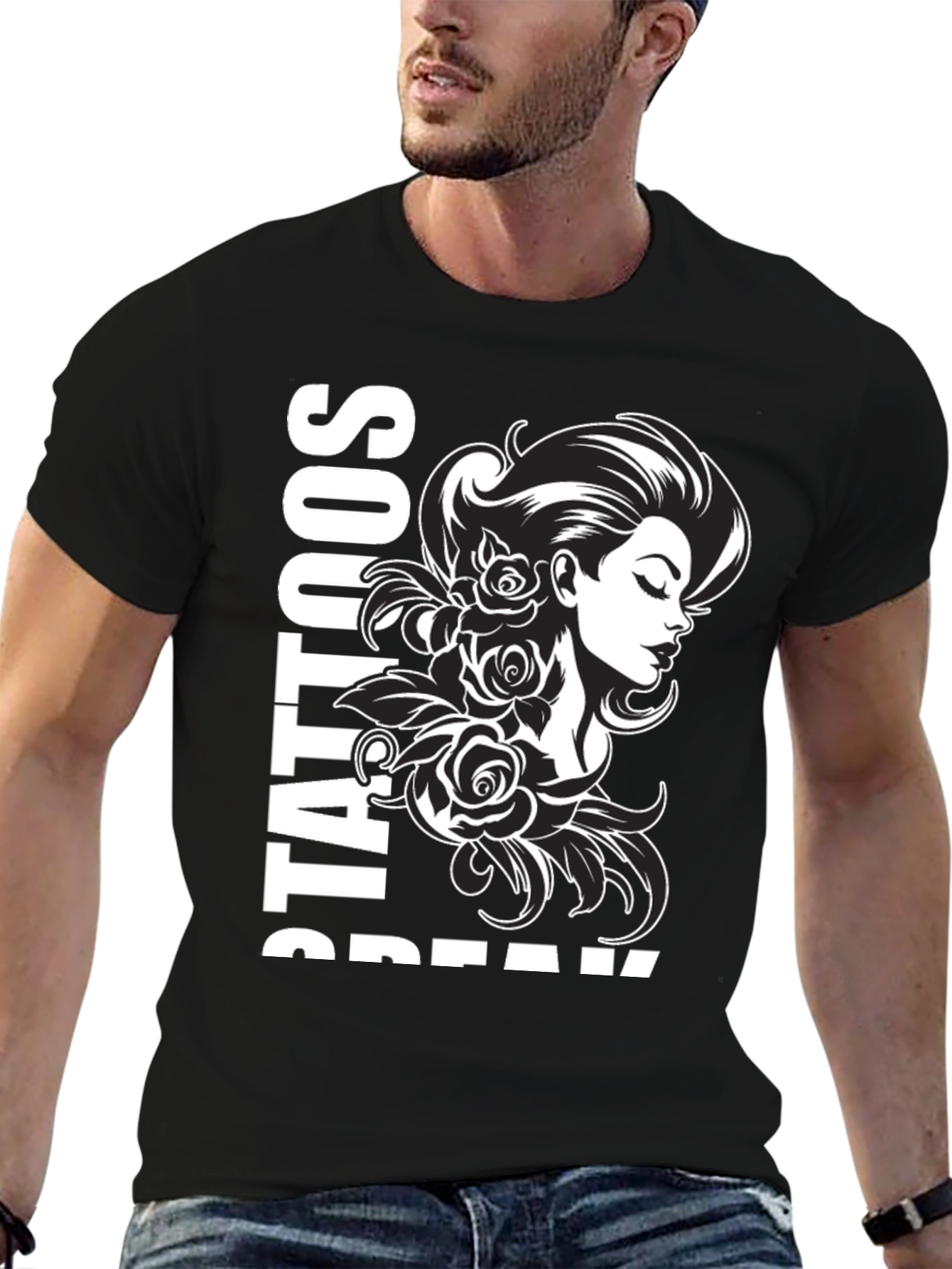 Tattooed Beauty T-Shirt - Black