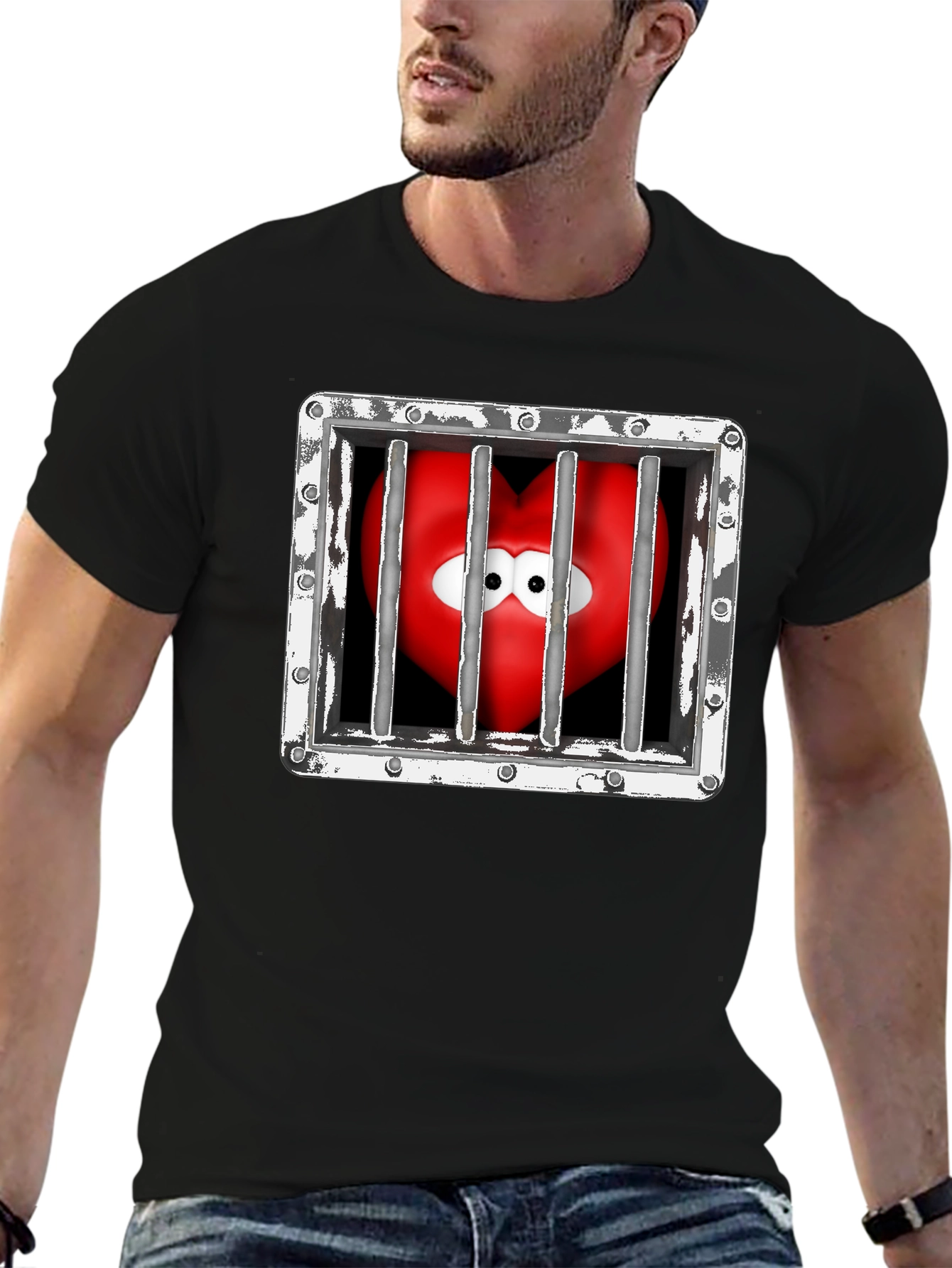 Heart in Jail Graphic Tee