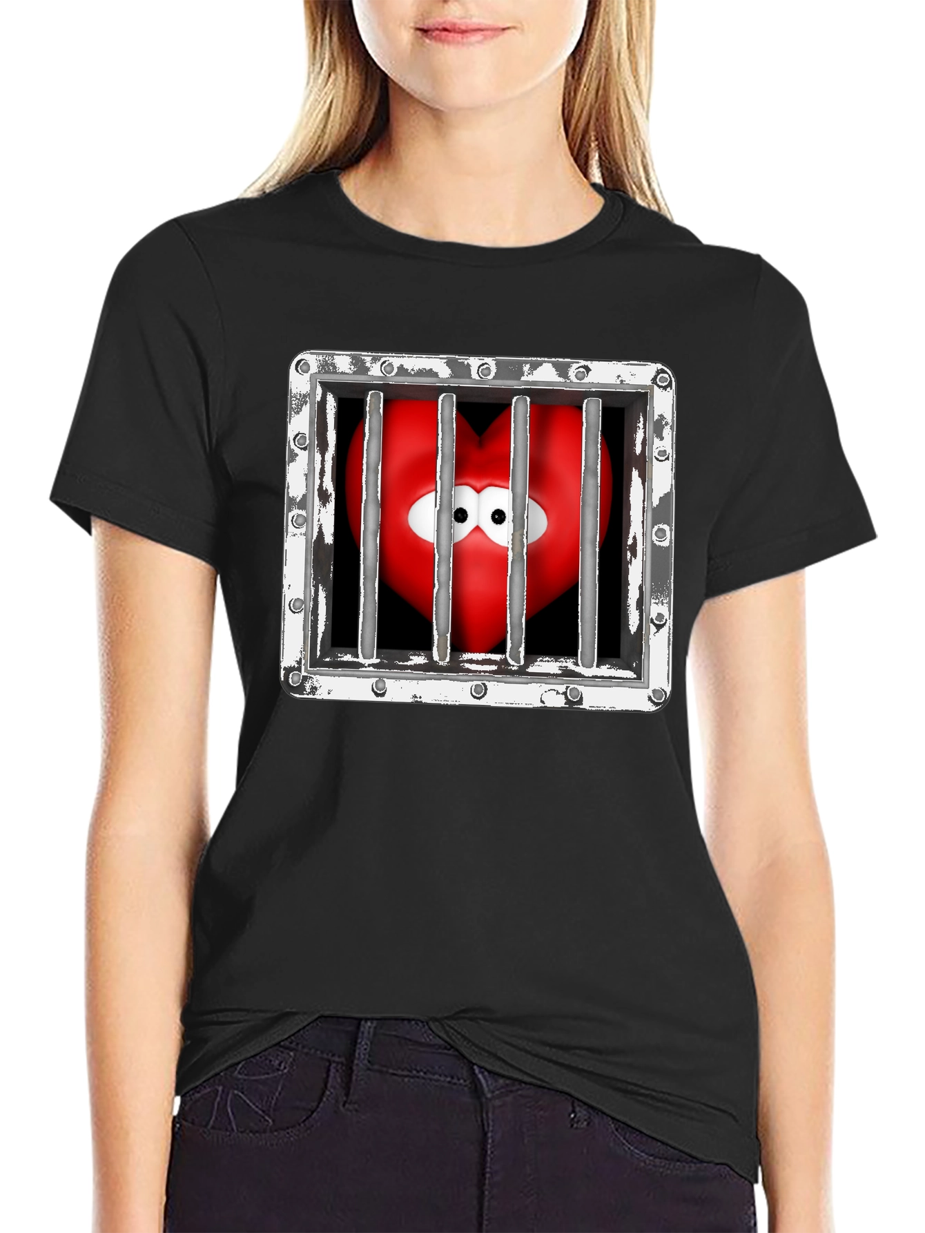 Heart in Jail Graphic Tee
