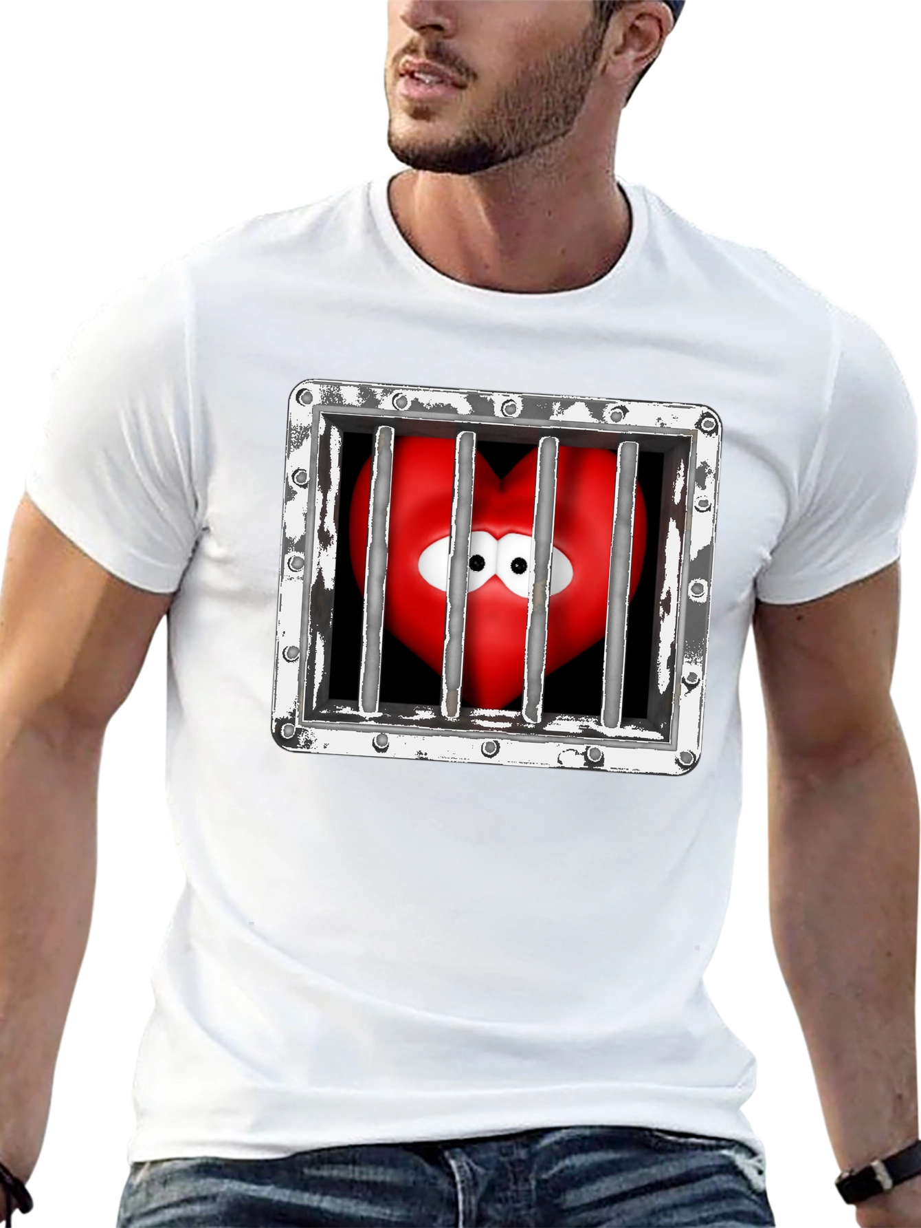 Heart in Jail Graphic Tee