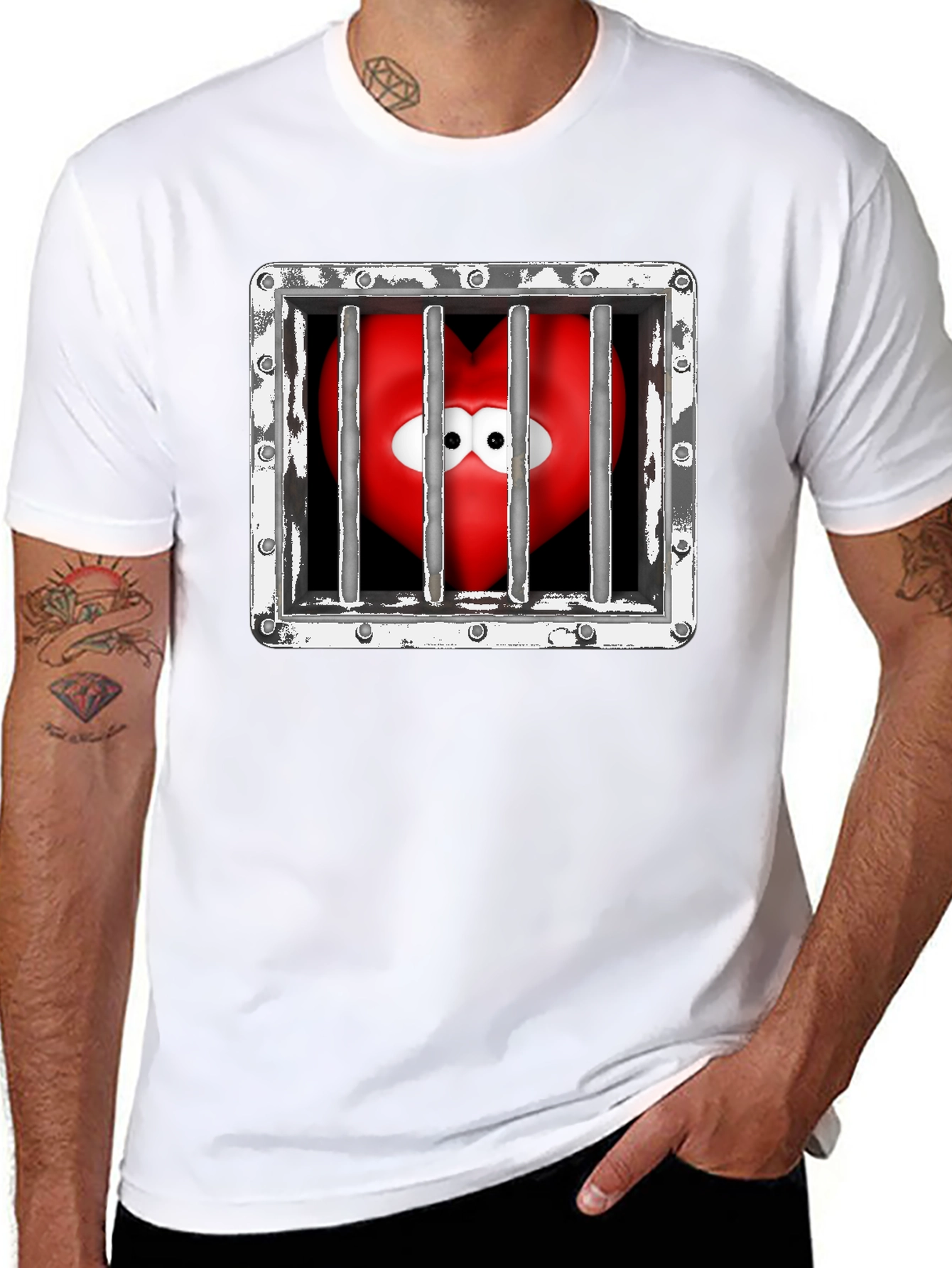 Heart in Jail Graphic Tee