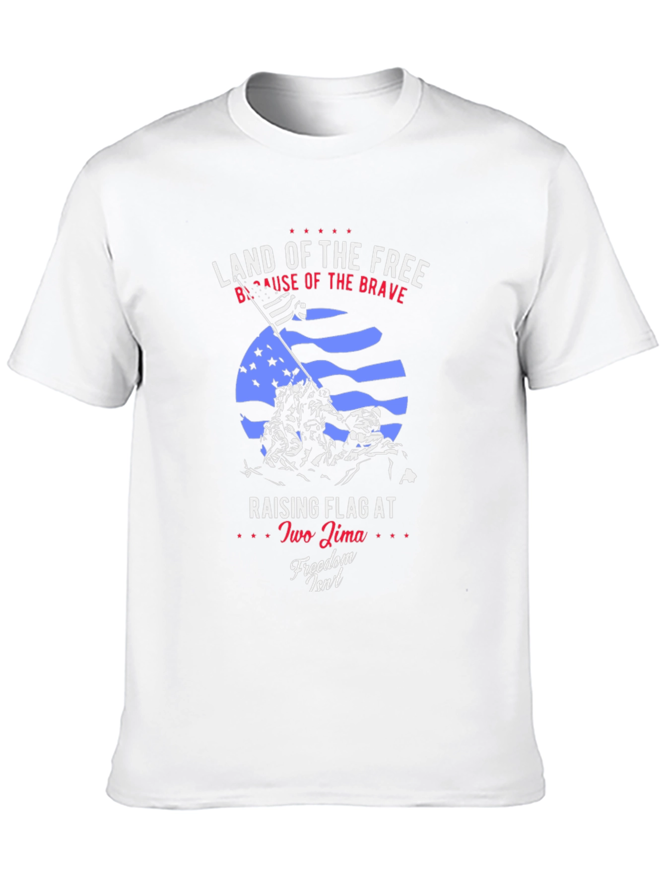 Land of the Free Patriotic Graphic T-Shirt