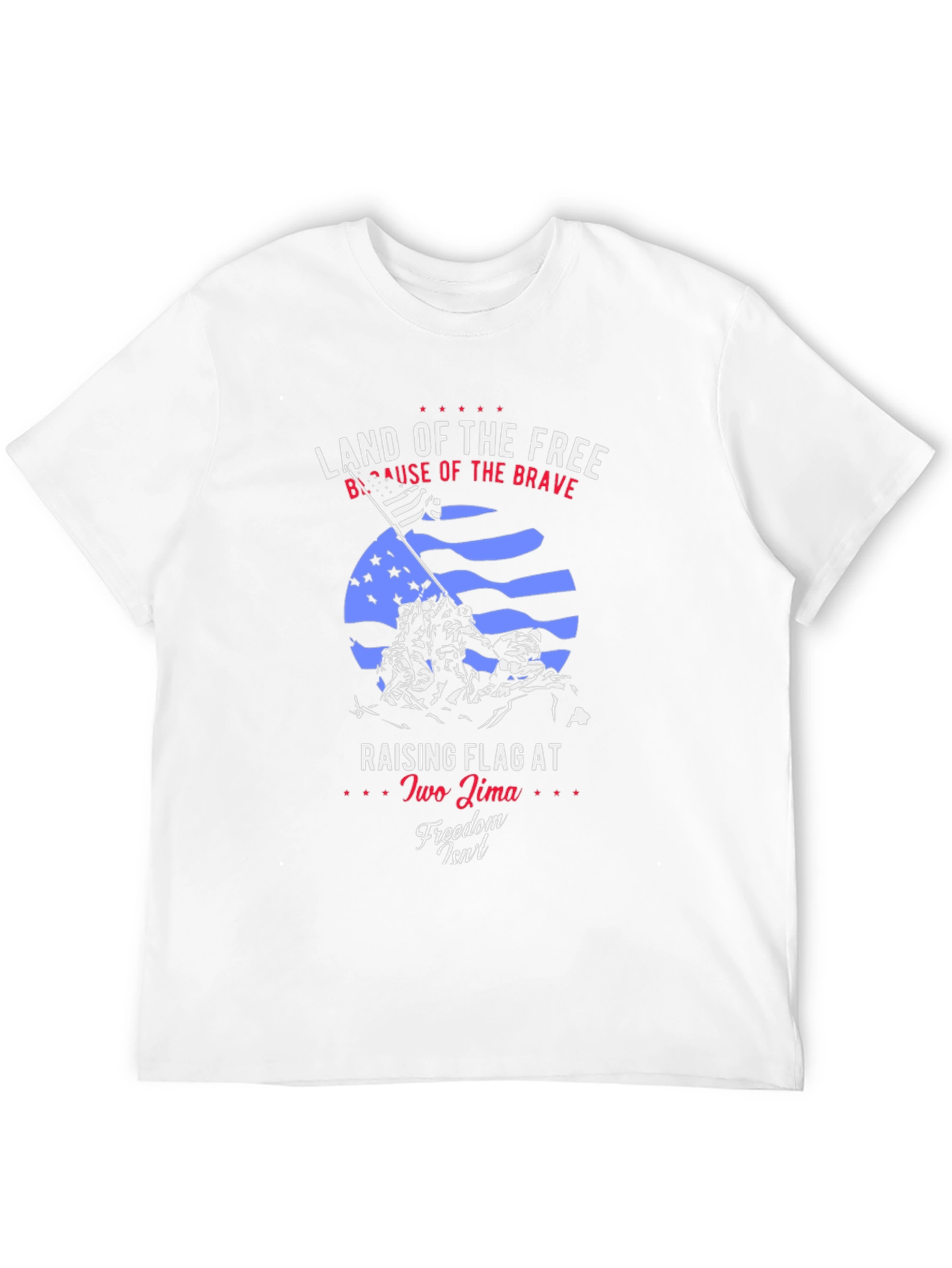 Land of the Free Patriotic Graphic T-Shirt