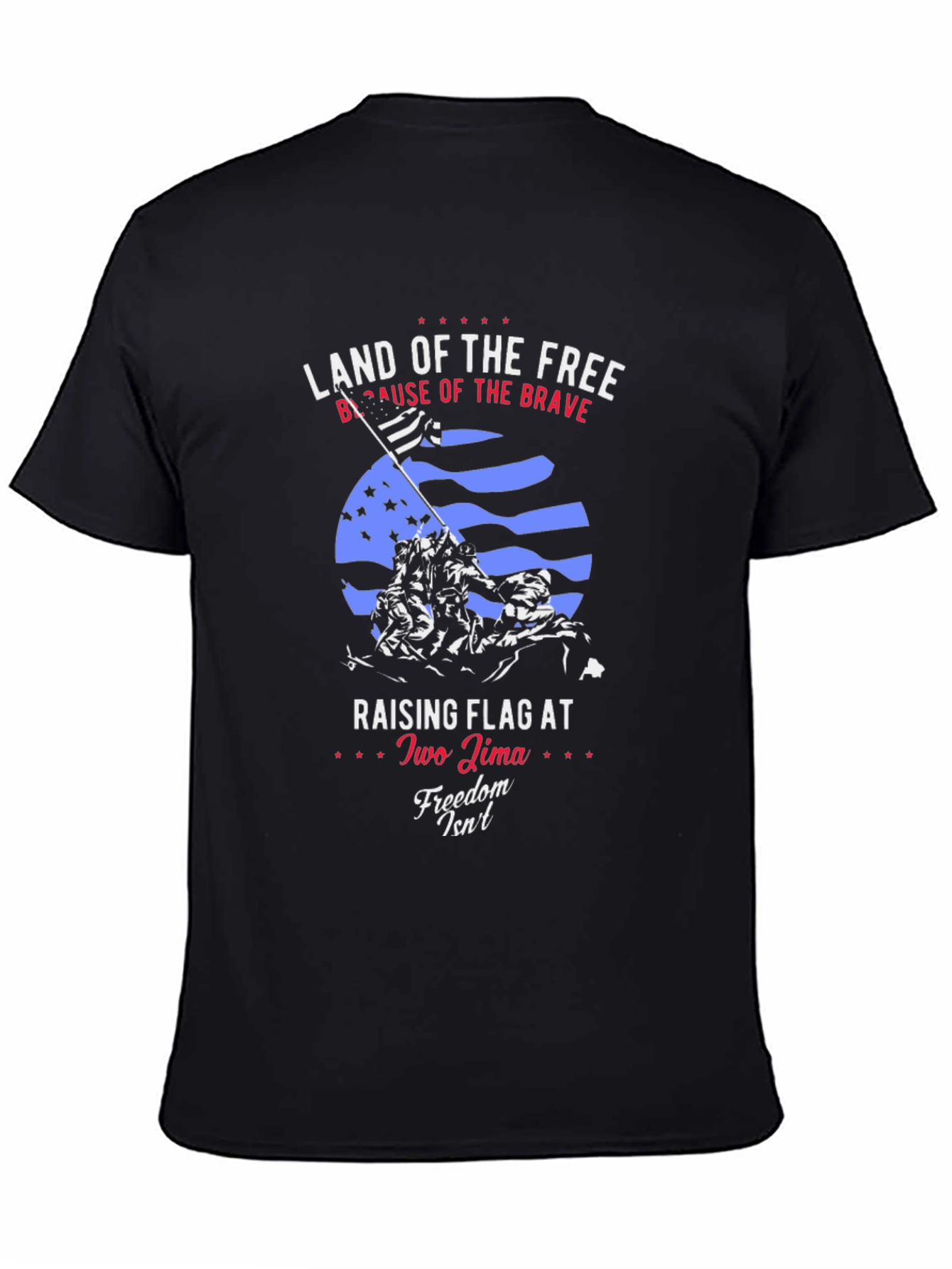 Land of the Free Patriotic Graphic T-Shirt