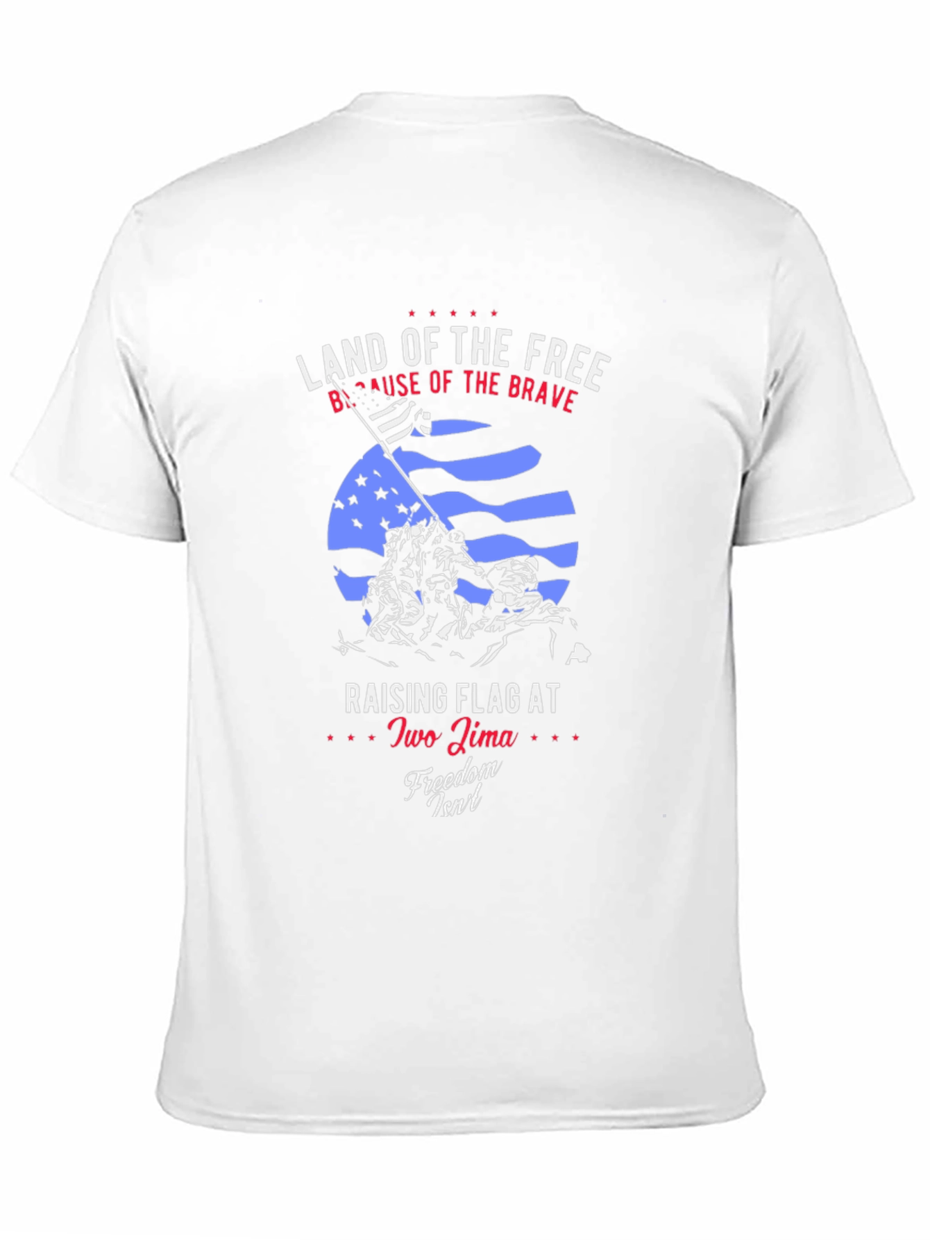 Land of the Free Patriotic Graphic T-Shirt