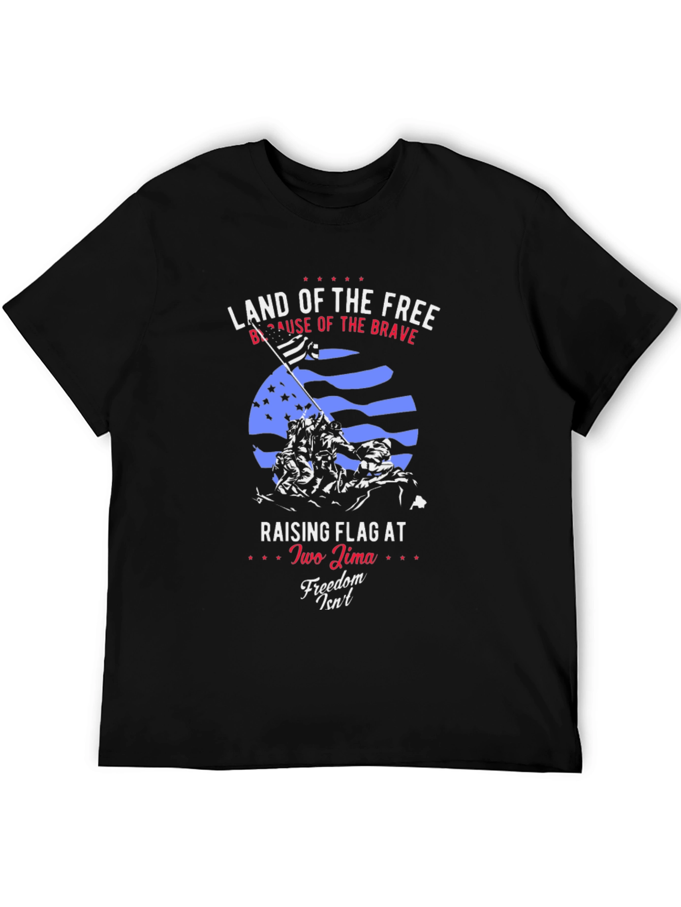 Land of the Free Patriotic Graphic T-Shirt