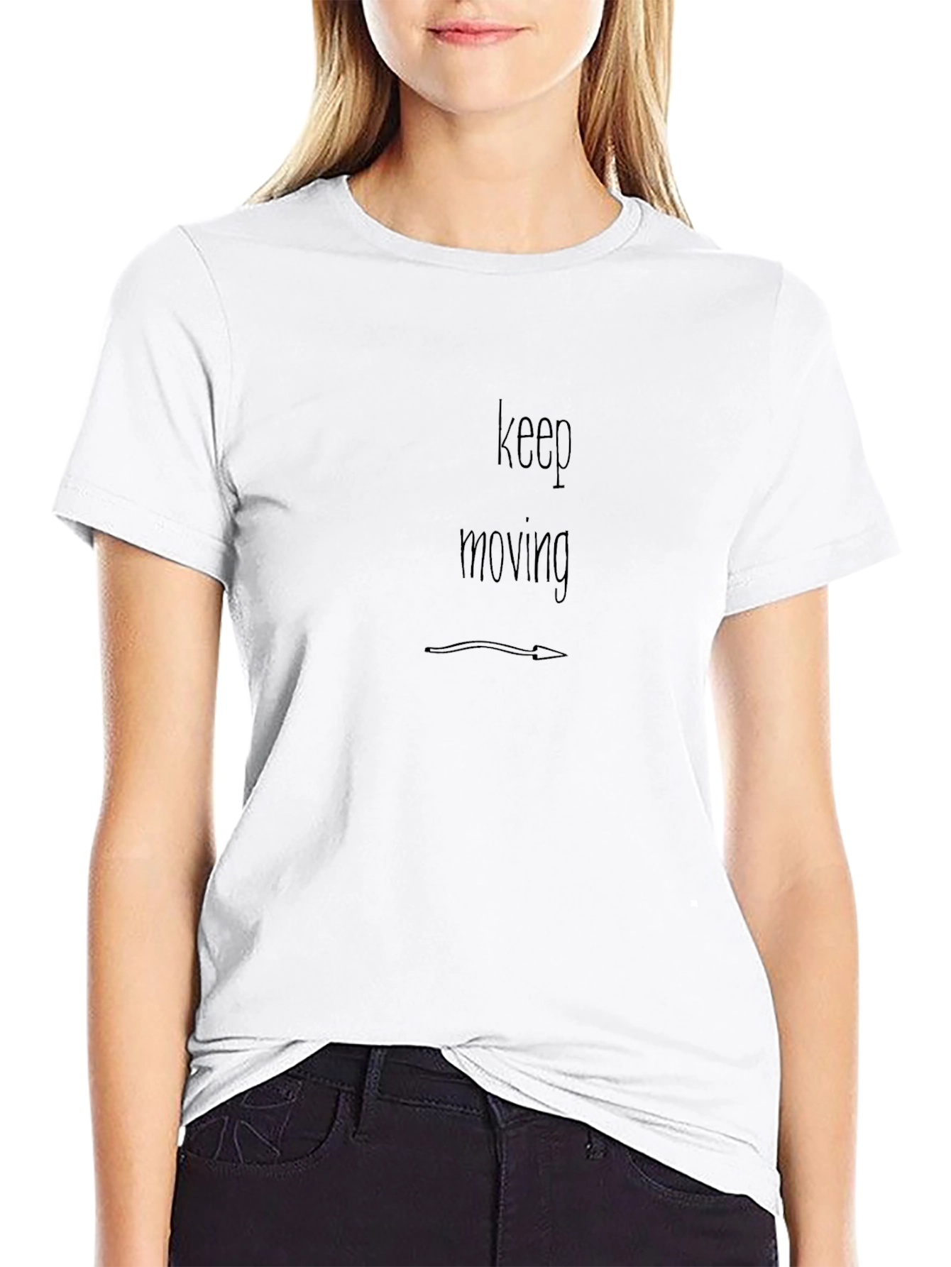 Keep Moving Graphic Tee - Motivational Shirt