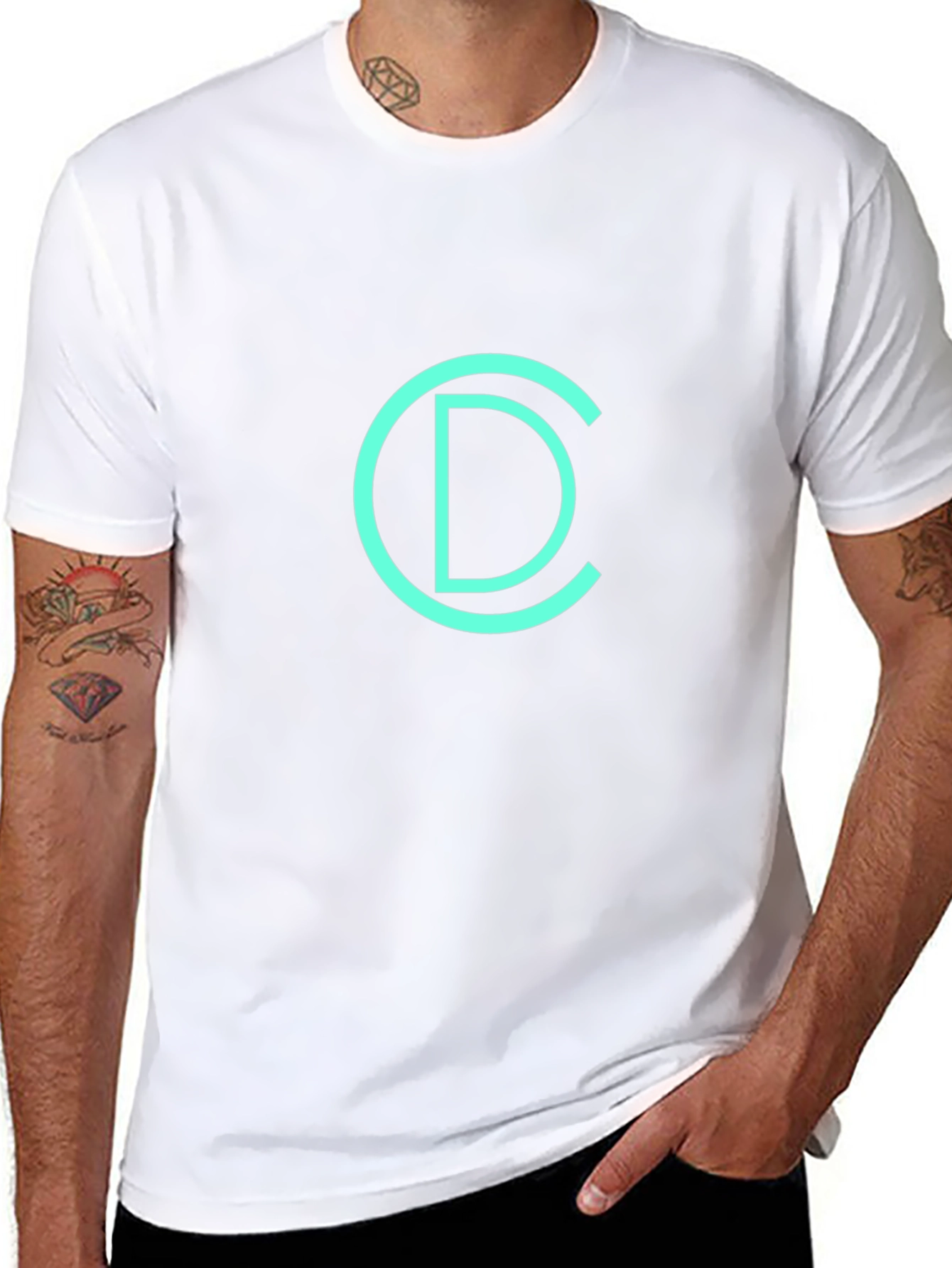 Modern CD Logo Black T-Shirt