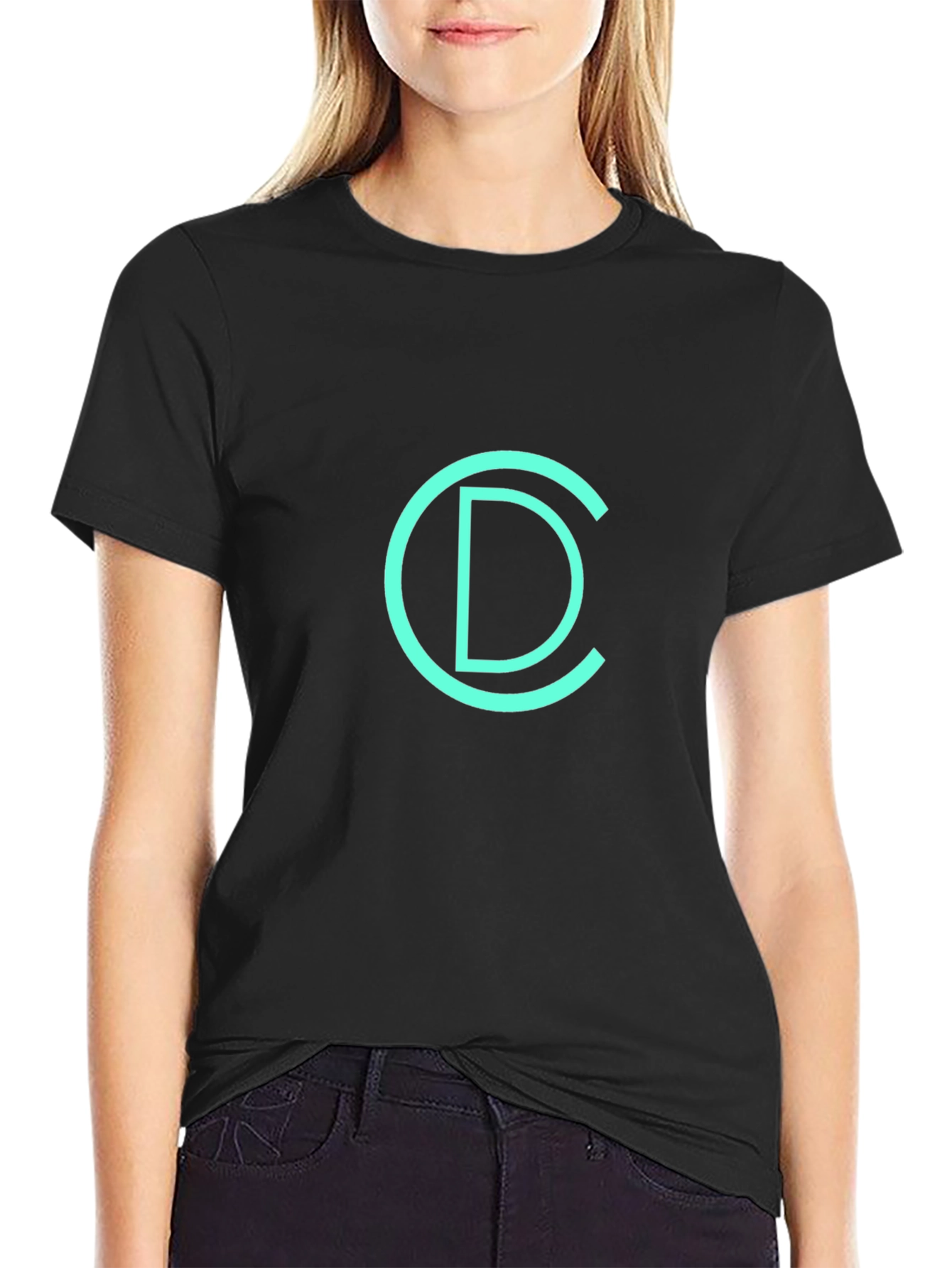 Modern CD Logo Black T-Shirt
