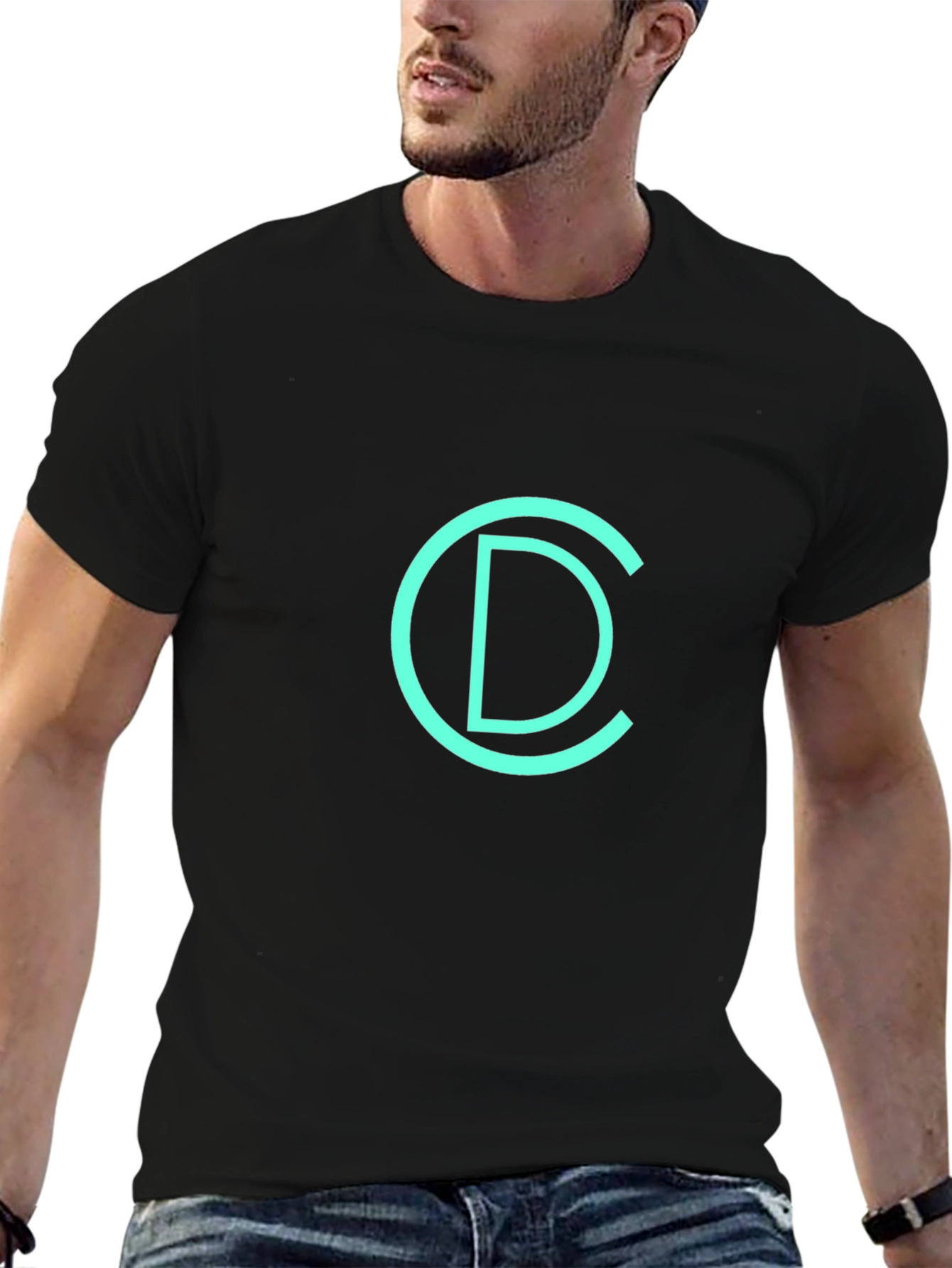 Modern CD Logo Black T-Shirt