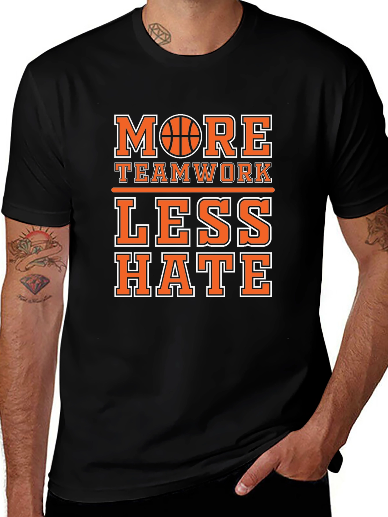 More Teamwork Less Hate Graphic Tee