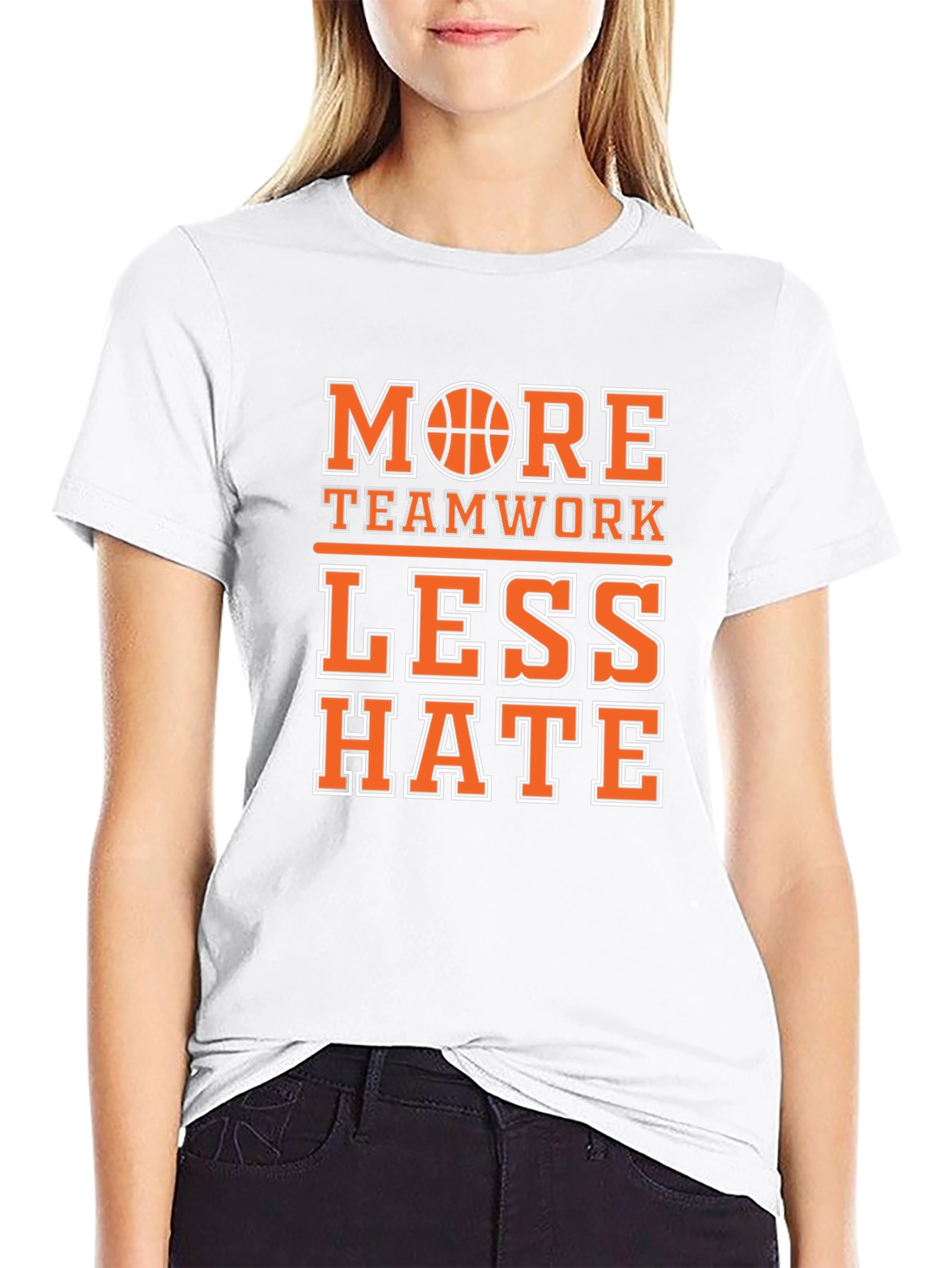 More Teamwork Less Hate Graphic Tee