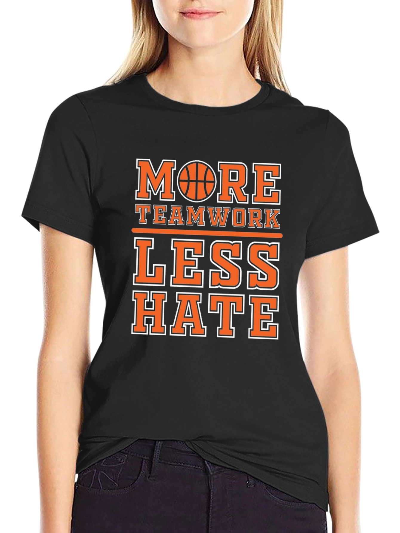 More Teamwork Less Hate Graphic Tee