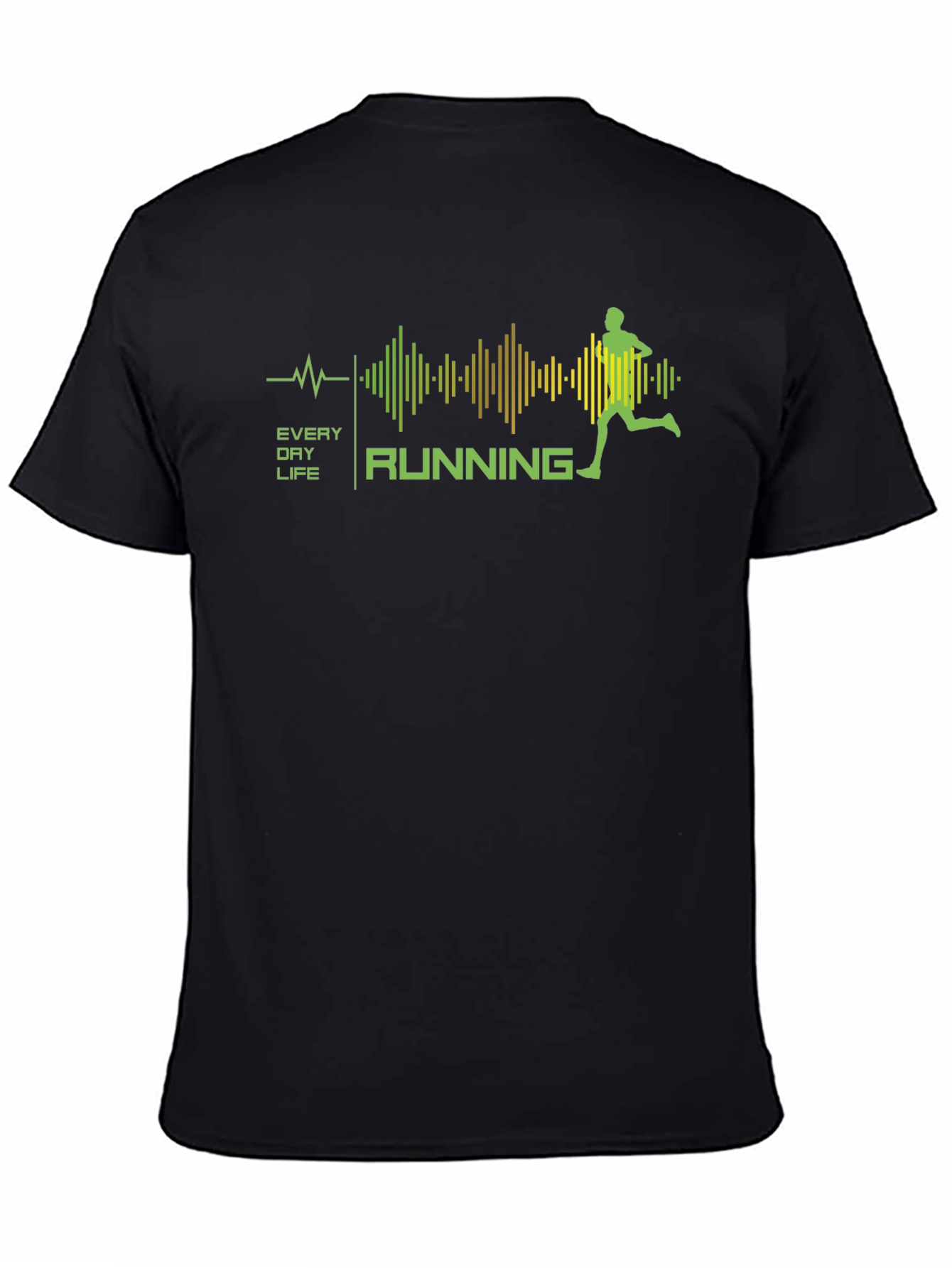 Everyday Running T-Shirt - Black Graphic Tee