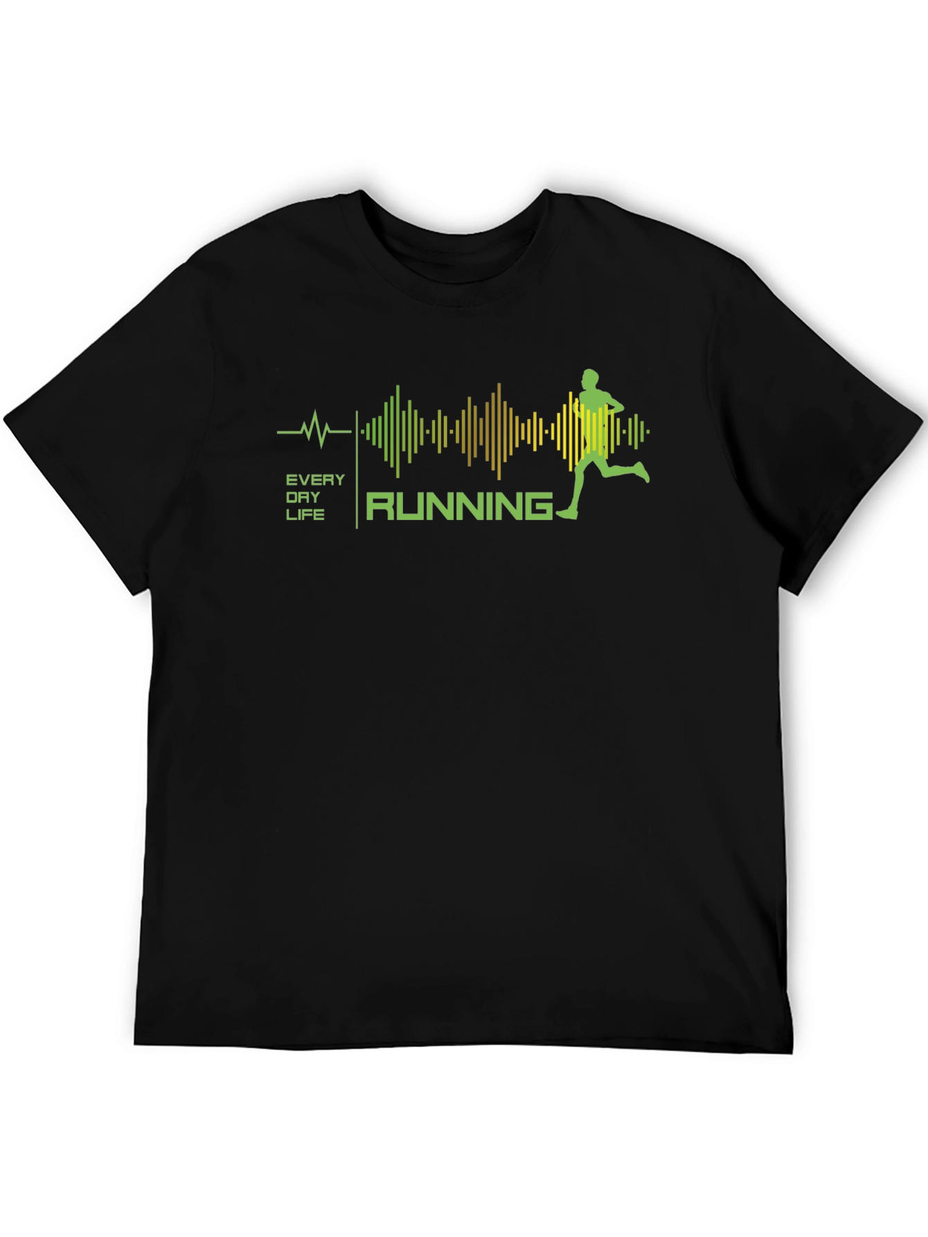 Everyday Running T-Shirt - Black Graphic Tee