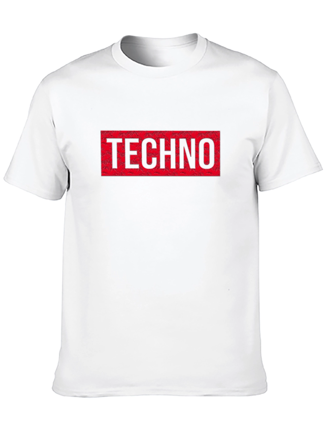 Techno T-Shirt: Red Diamond Plate Graphic