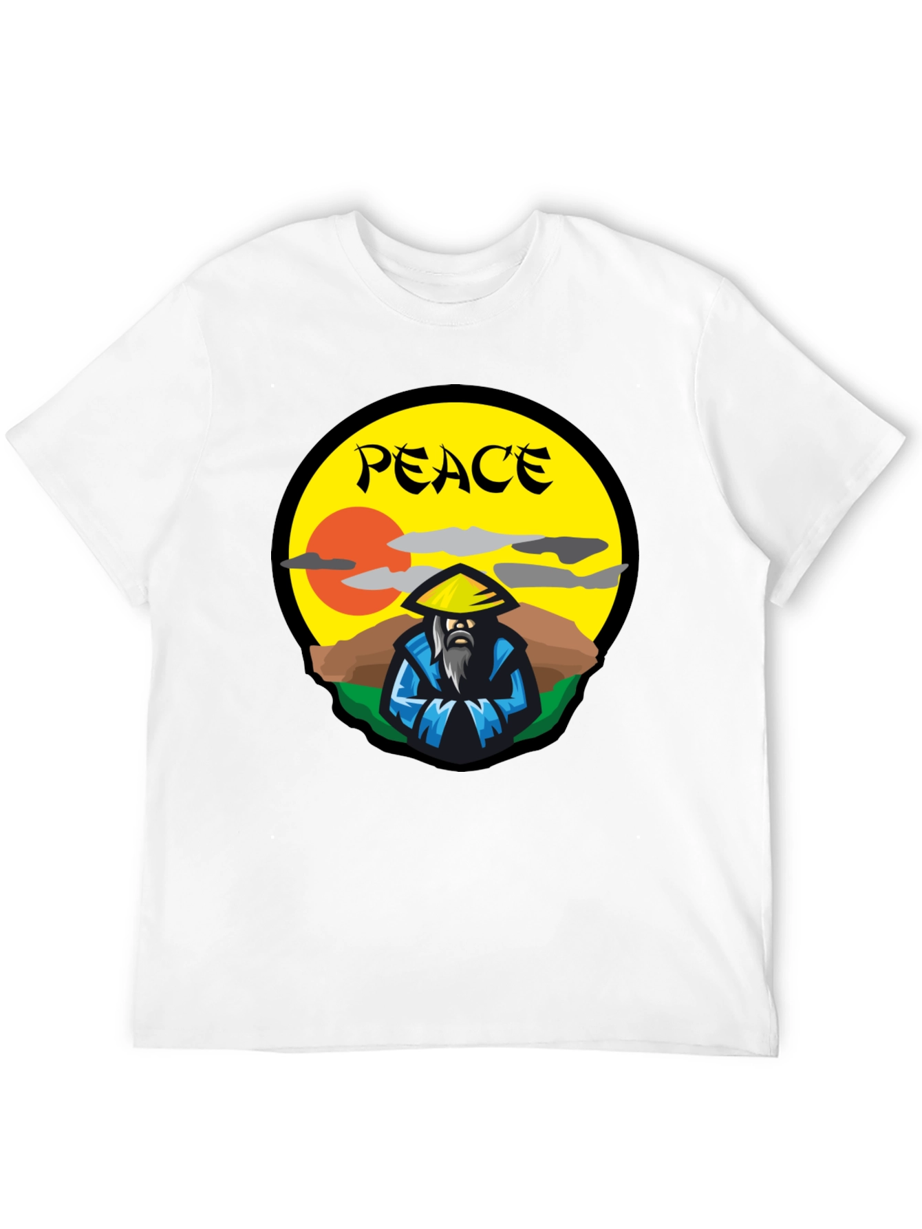 Peaceful Warrior Graphic T-Shirt - Unique Design