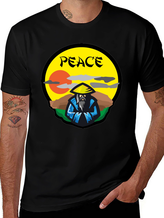 Peaceful Warrior Graphic T-Shirt - Unique Design