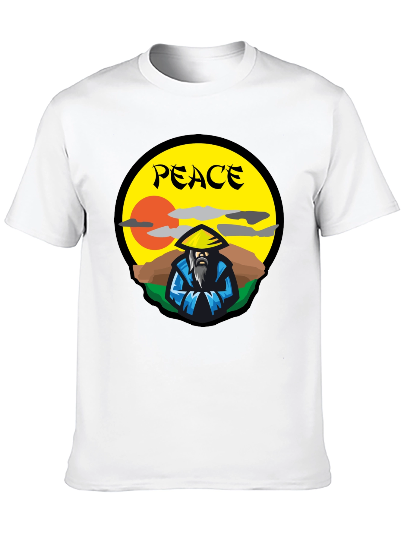 Peaceful Warrior Graphic T-Shirt - Unique Design