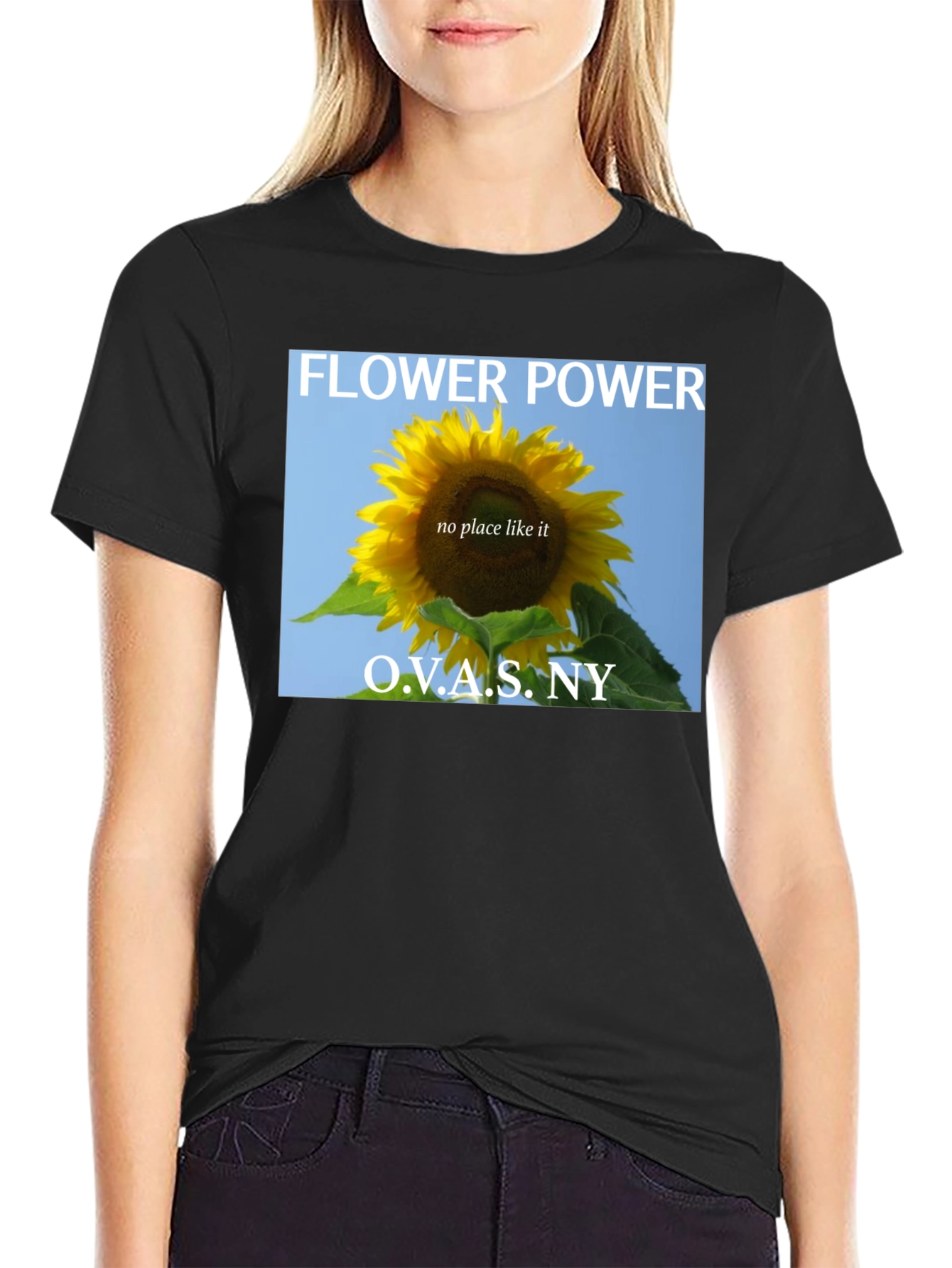 Flower Power Sunflower Graphic T-Shirt