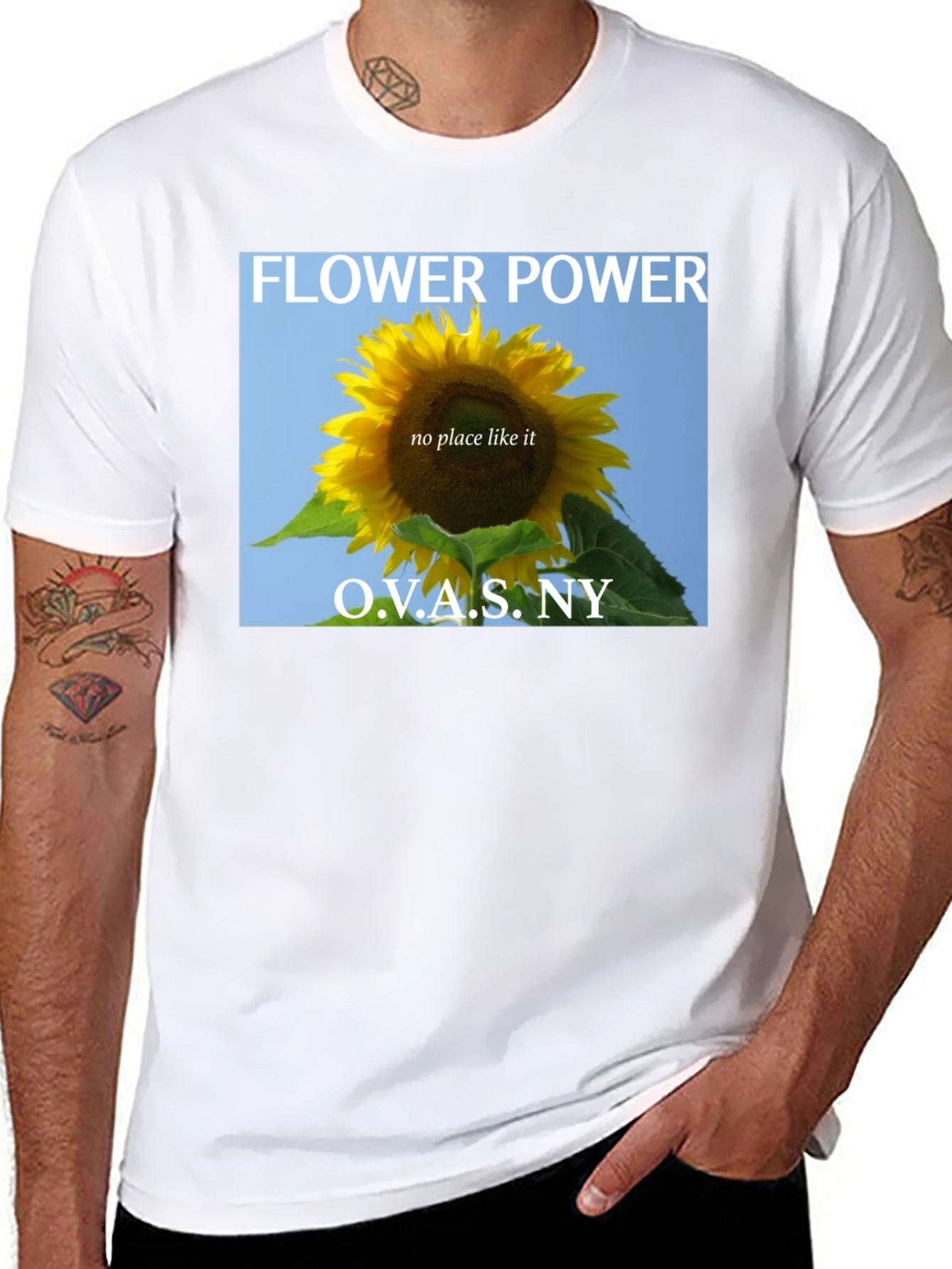 Flower Power Sunflower Graphic T-Shirt
