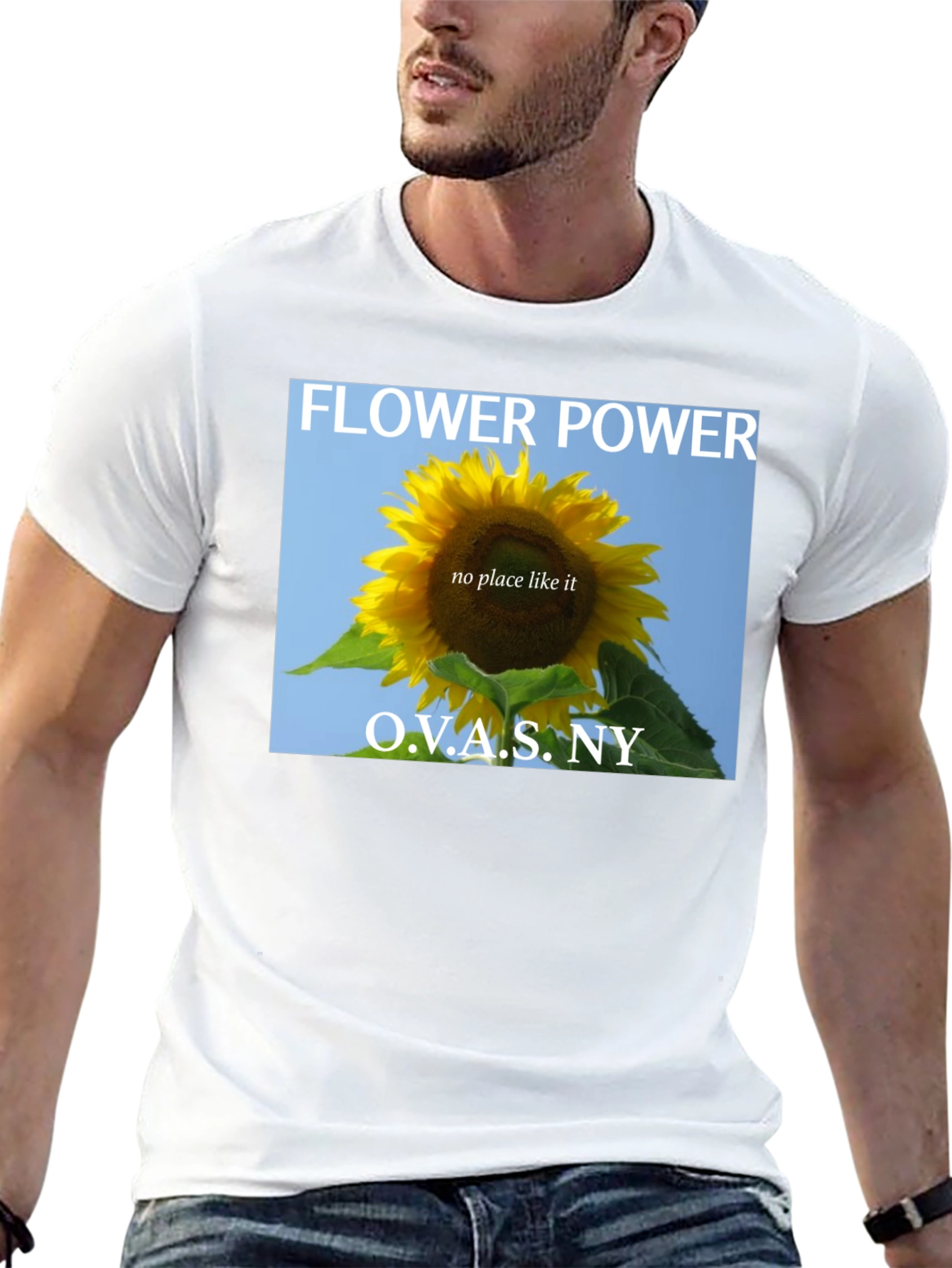 Flower Power Sunflower Graphic T-Shirt