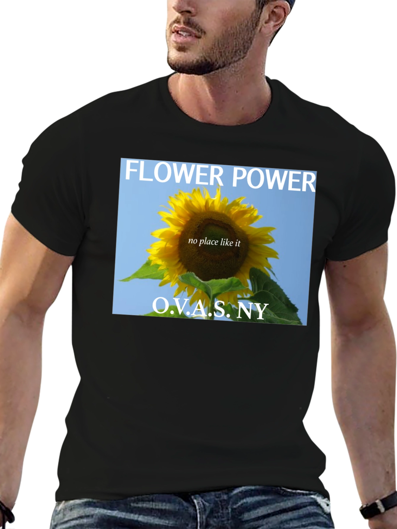 Flower Power Sunflower Graphic T-Shirt