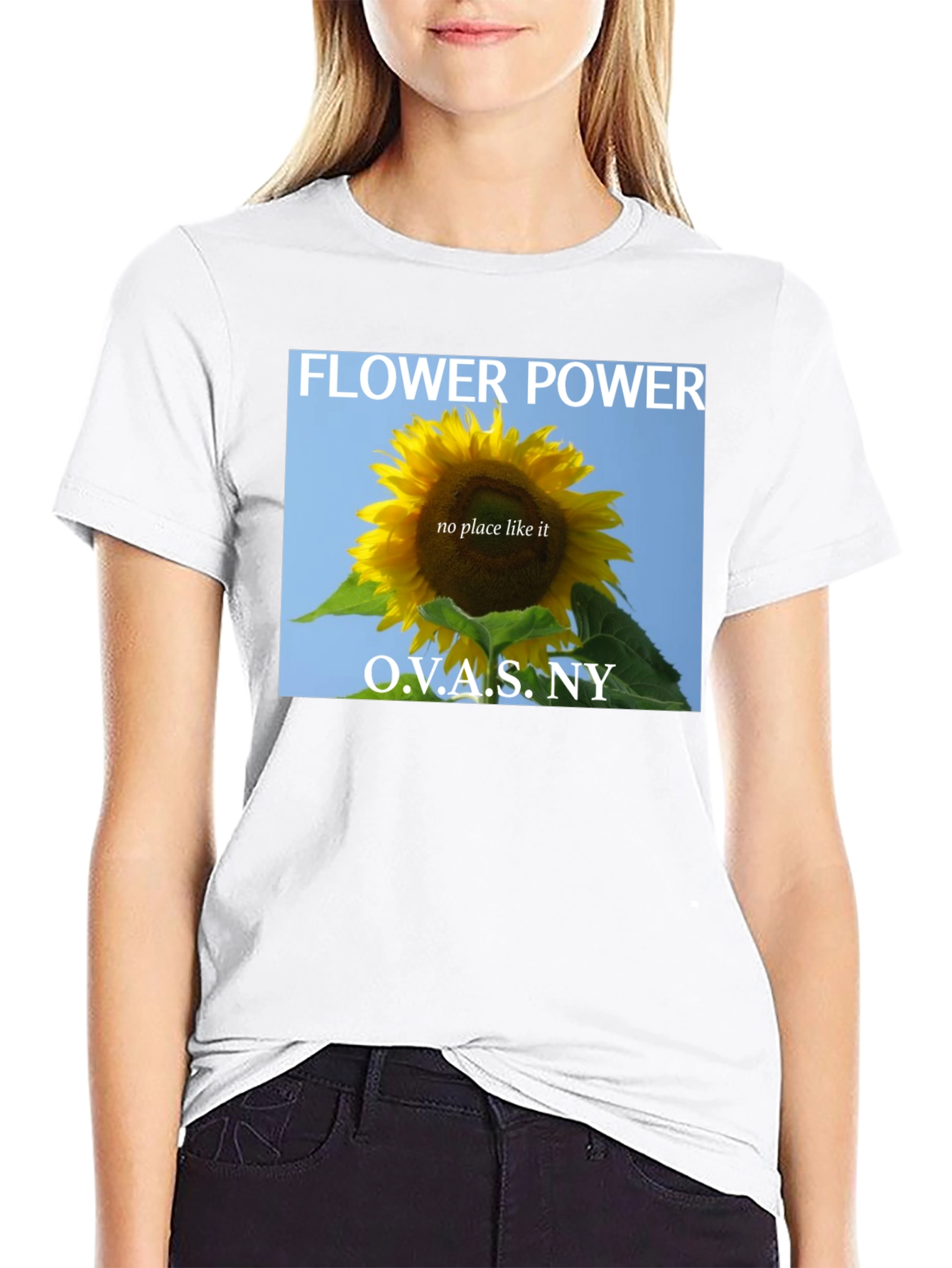 Flower Power Sunflower Graphic T-Shirt