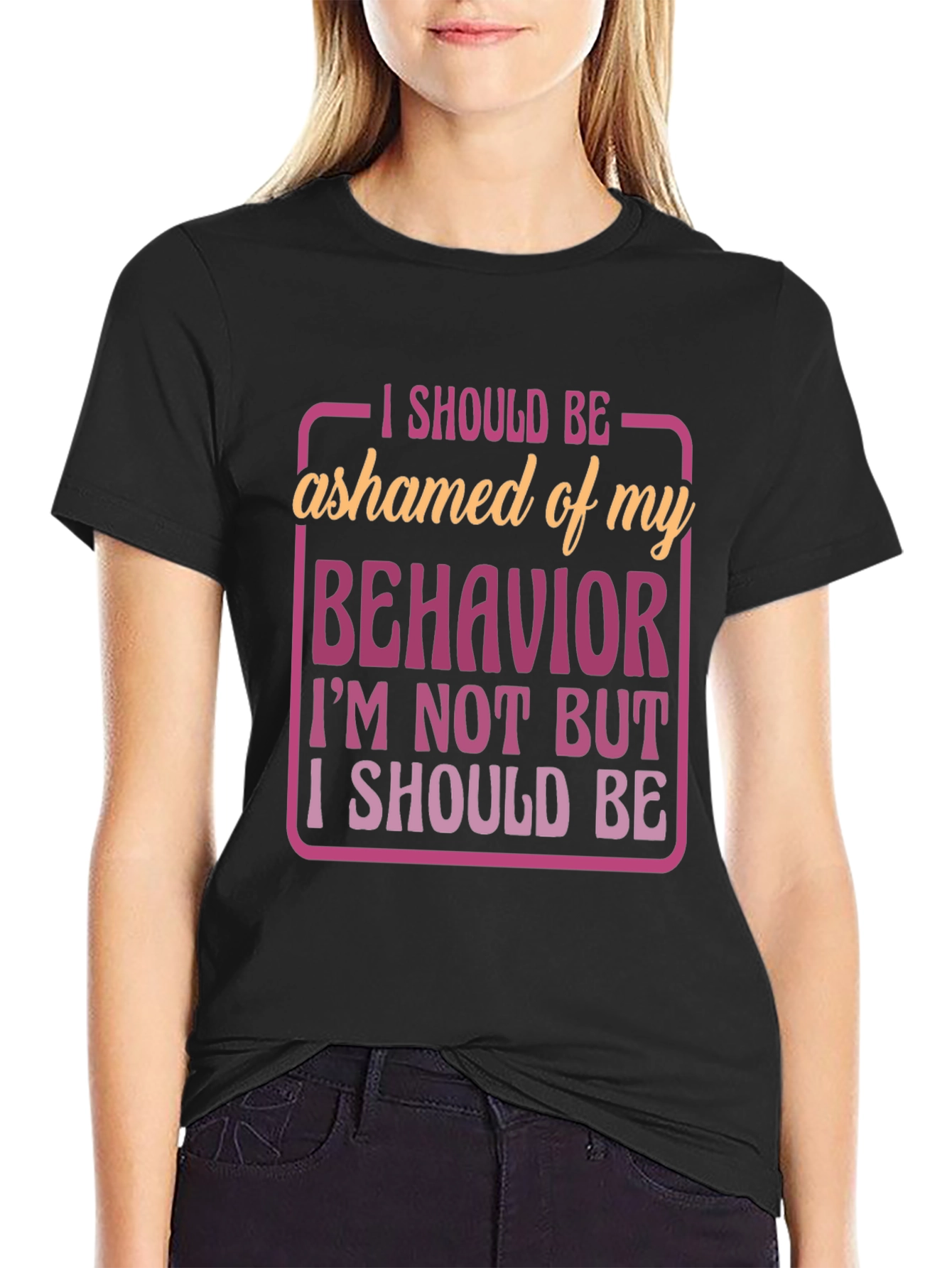 Funny Behavior Graphic T-Shirt