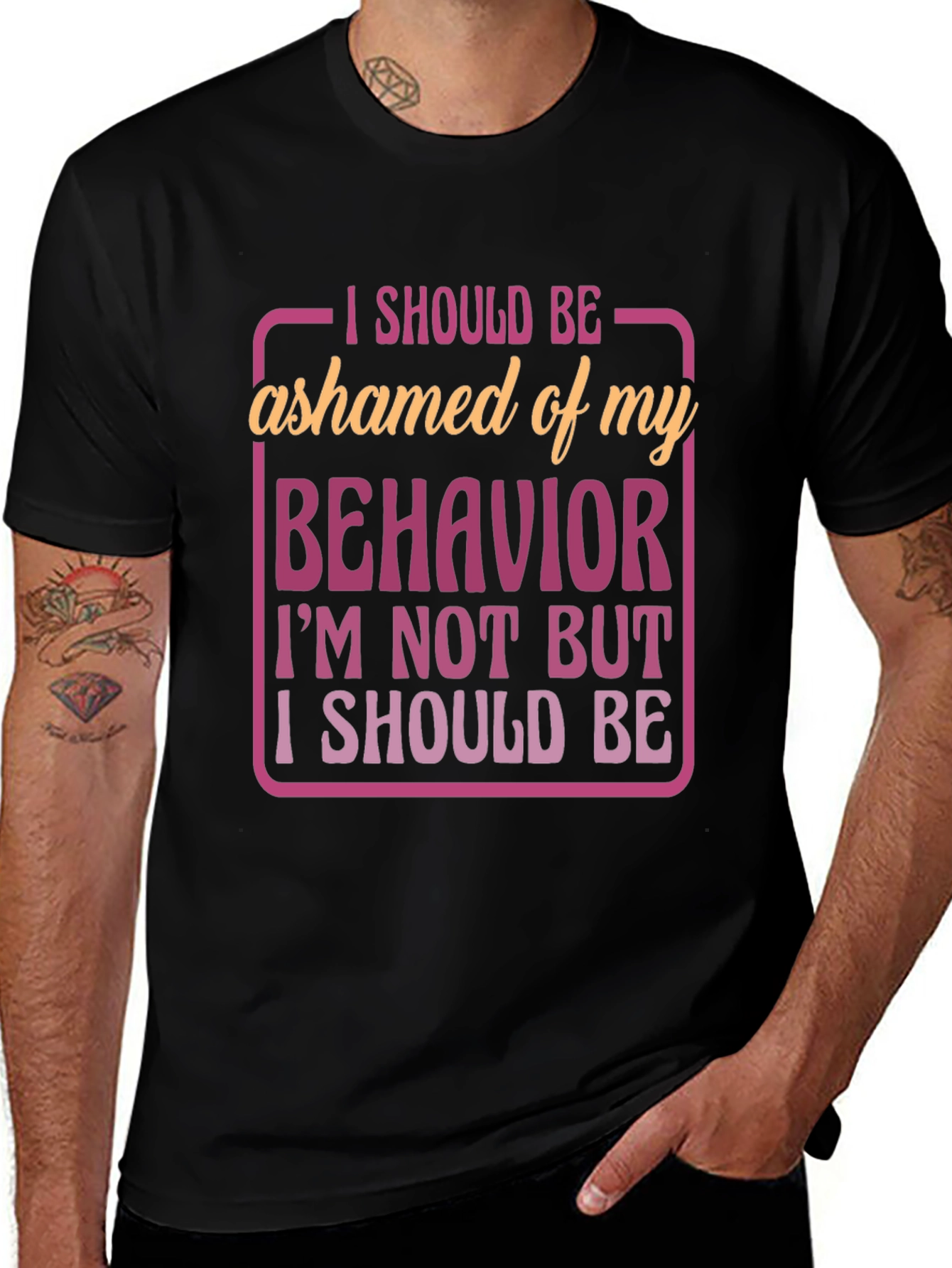 Funny Behavior Graphic T-Shirt
