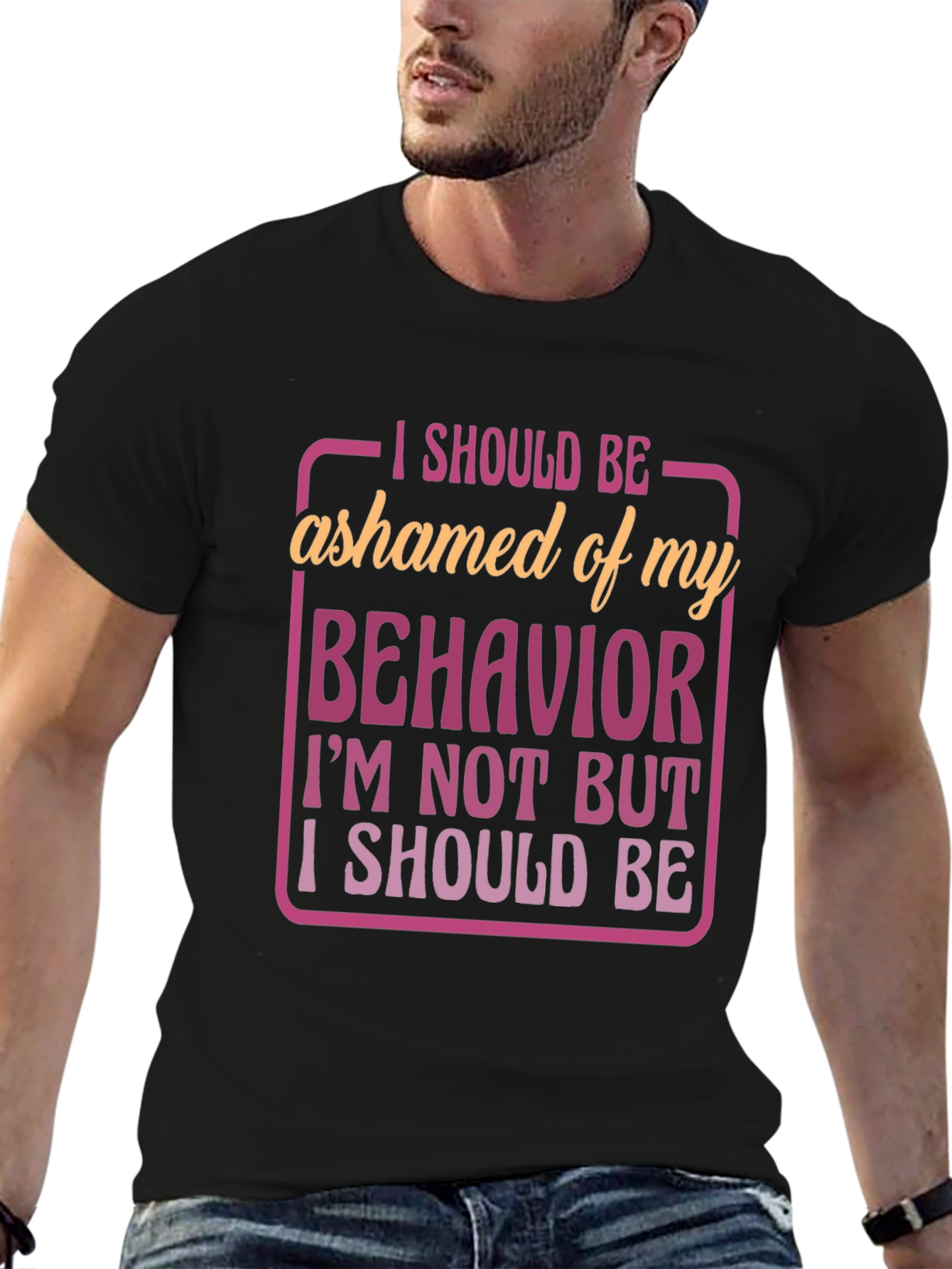 Funny Behavior Graphic T-Shirt