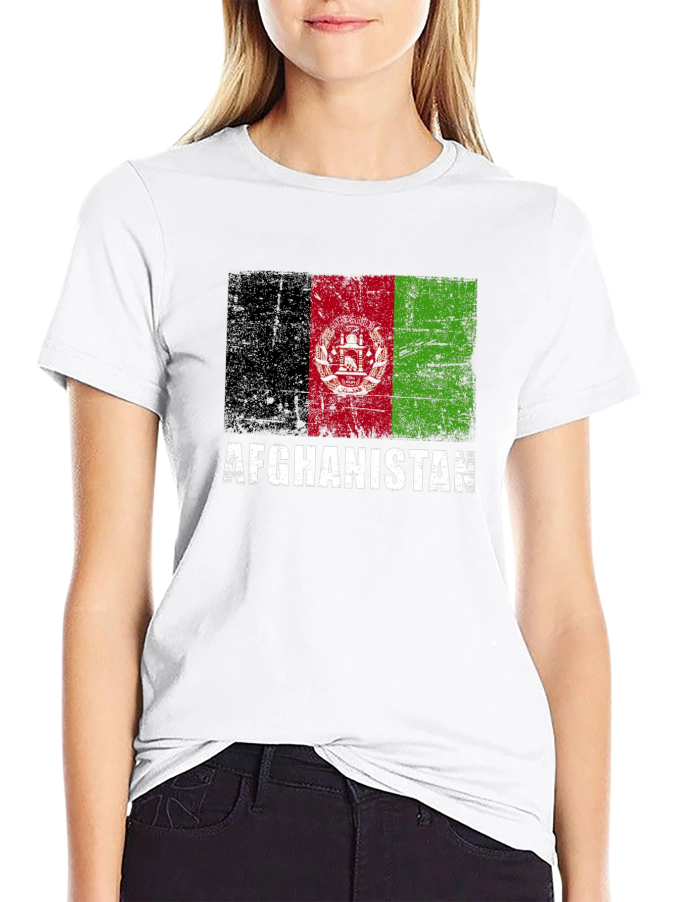 Afghanistan Flag Graphic T-Shirt