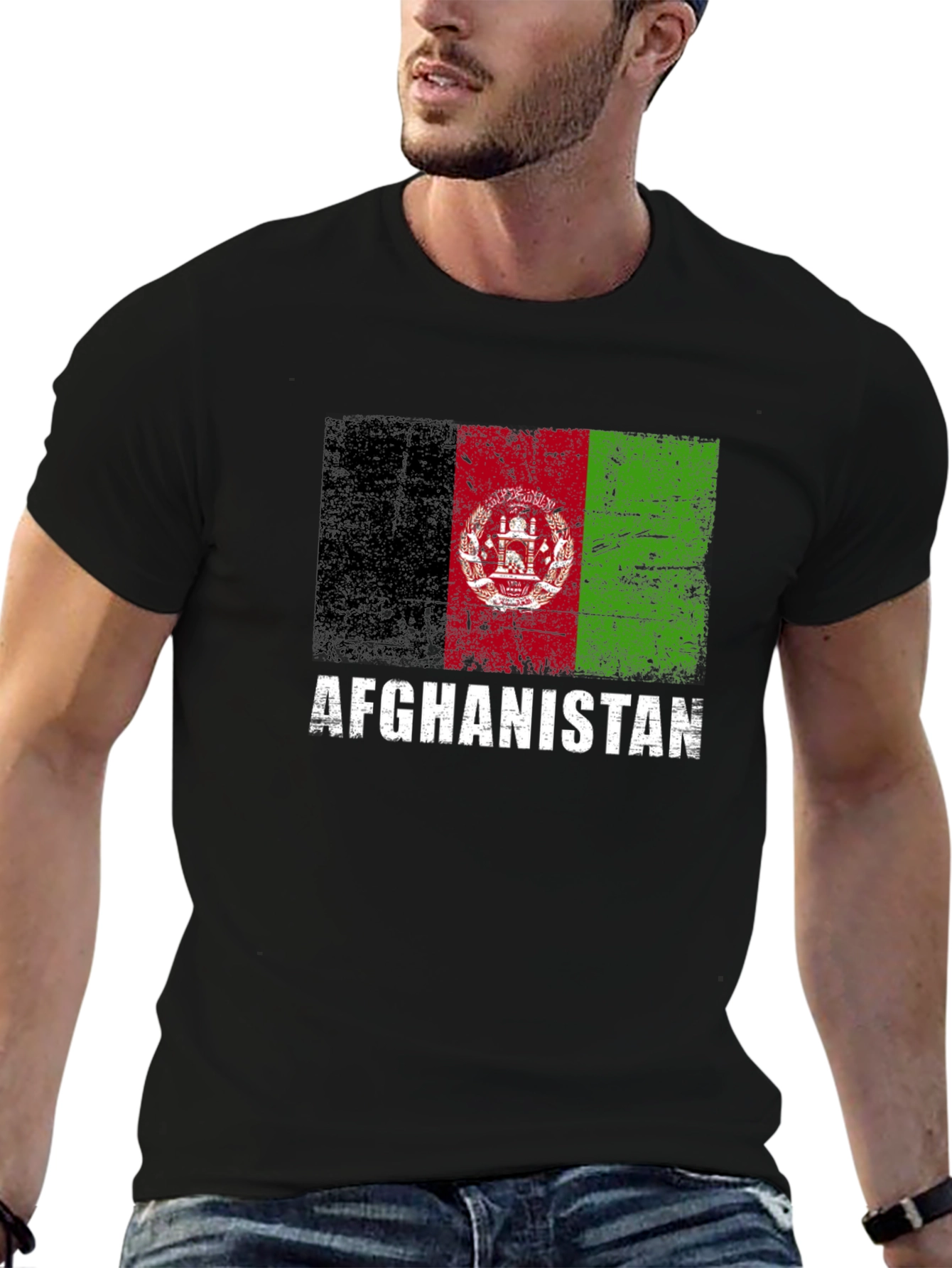 Afghanistan Flag Graphic T-Shirt