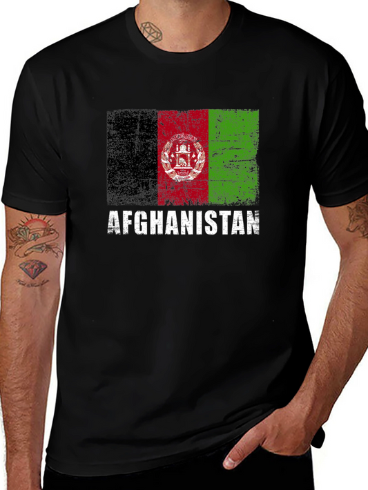 Afghanistan Flag Graphic T-Shirt