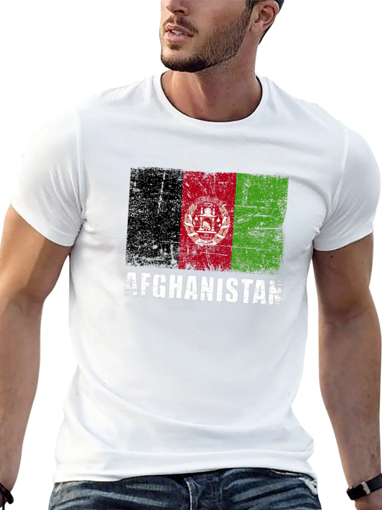 Afghanistan Flag Graphic T-Shirt