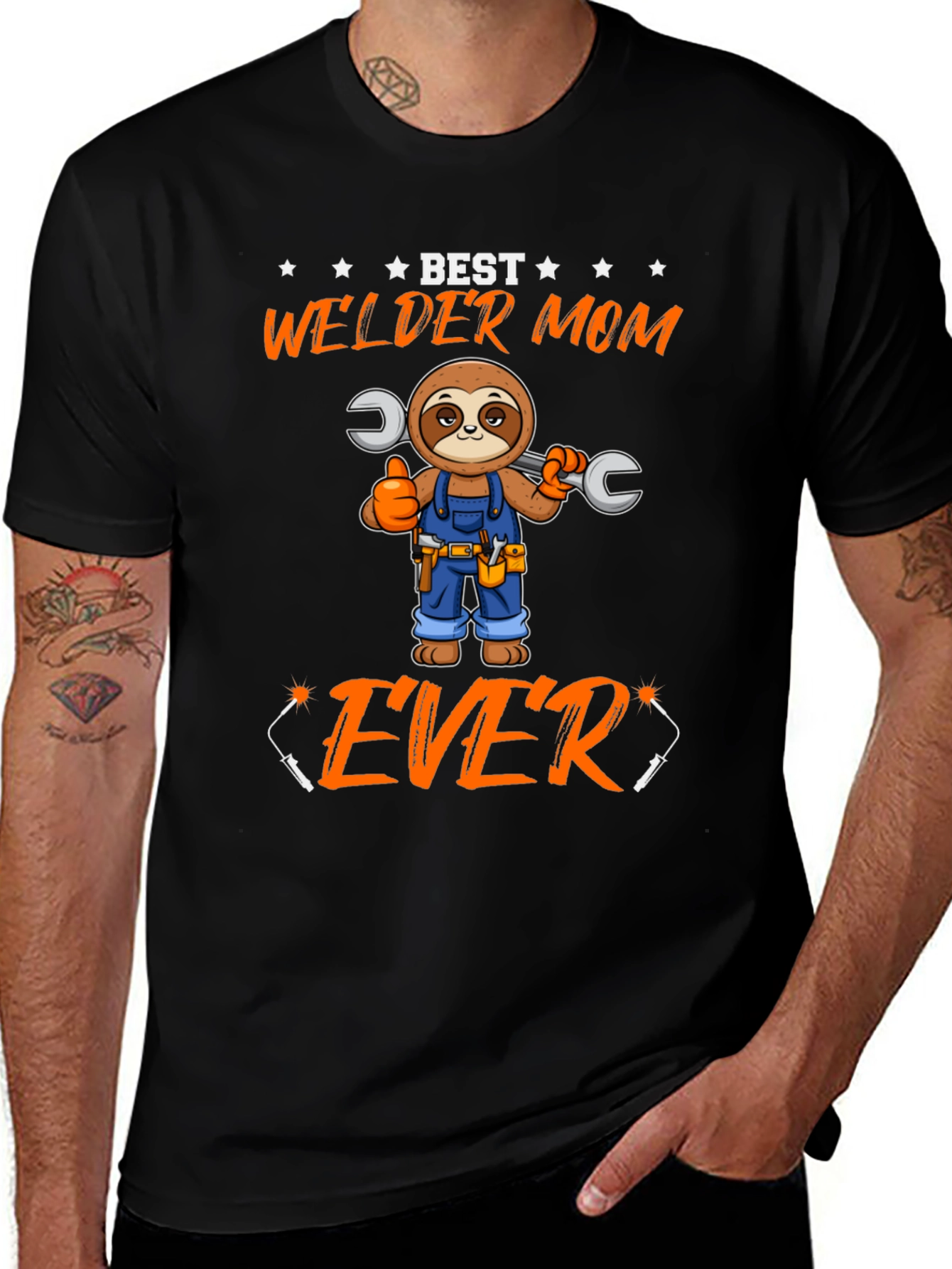 Best Welder Mom Ever Sloth T-Shirt