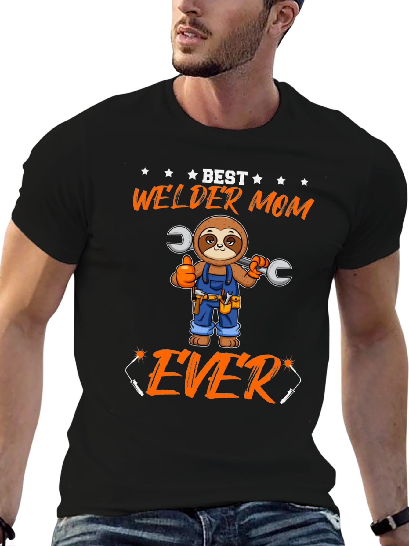 Best Welder Mom Ever Sloth T-Shirt