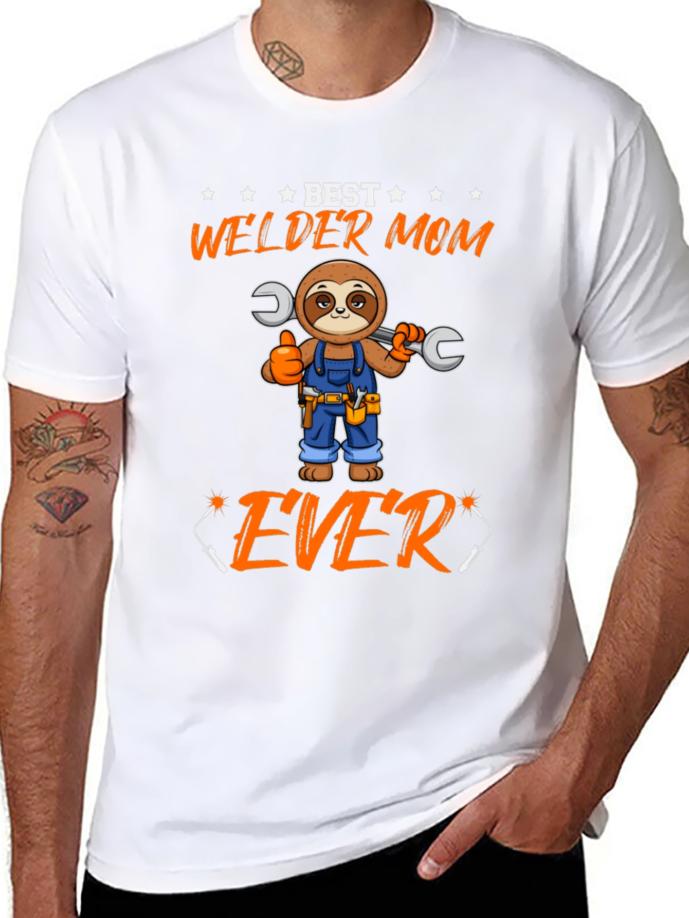 Best Welder Mom Ever Sloth T-Shirt