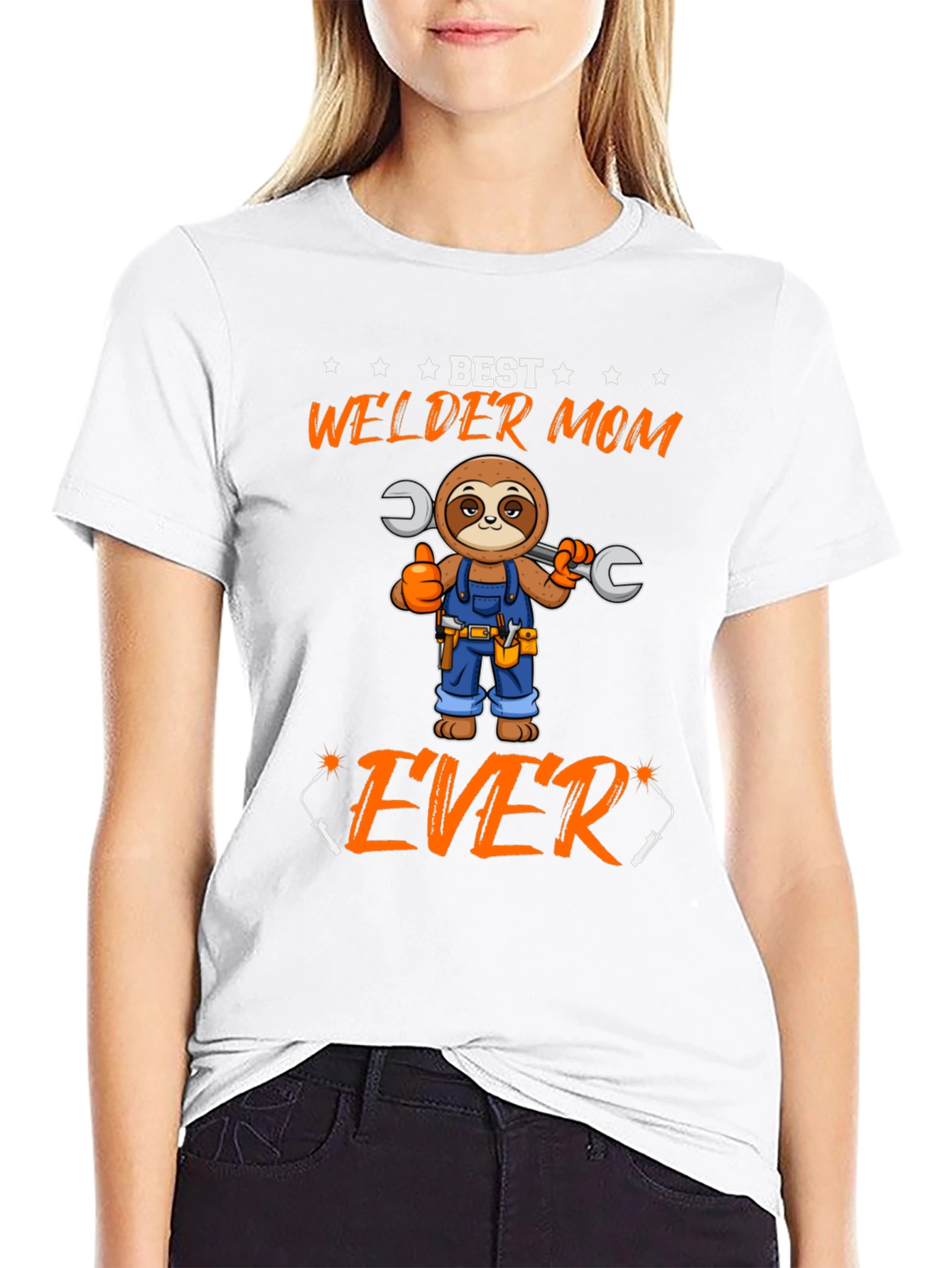 Best Welder Mom Ever Sloth T-Shirt