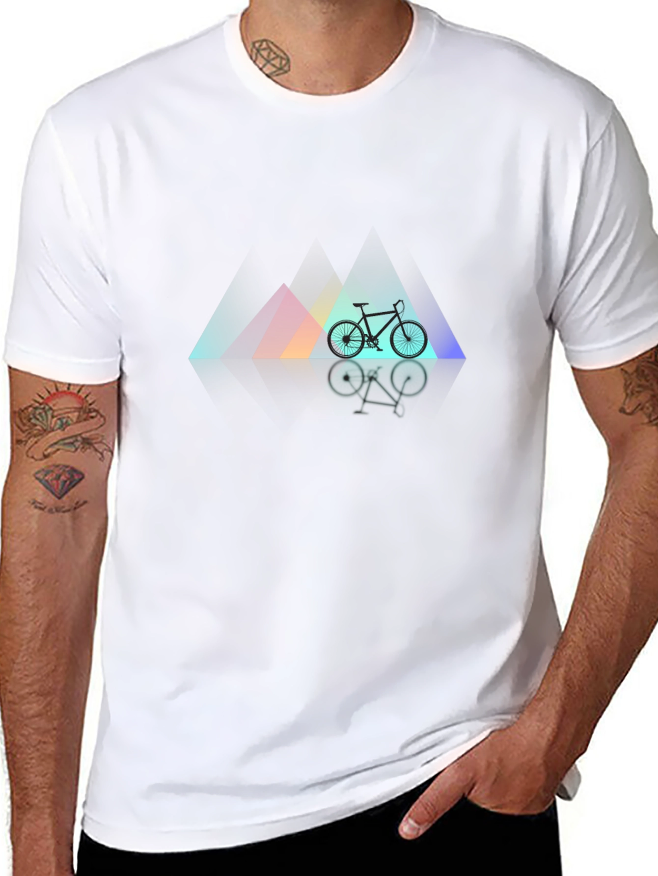 Mountain Bike Graphic Tee - Modern Design