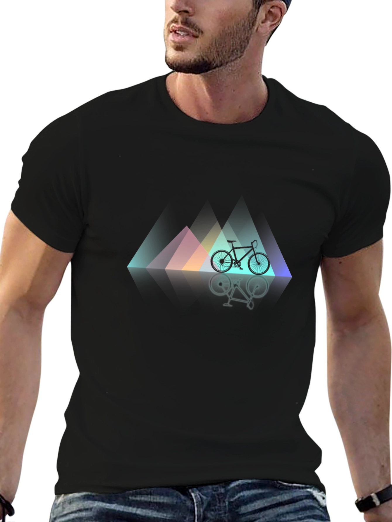 Mountain Bike Graphic Tee - Modern Design