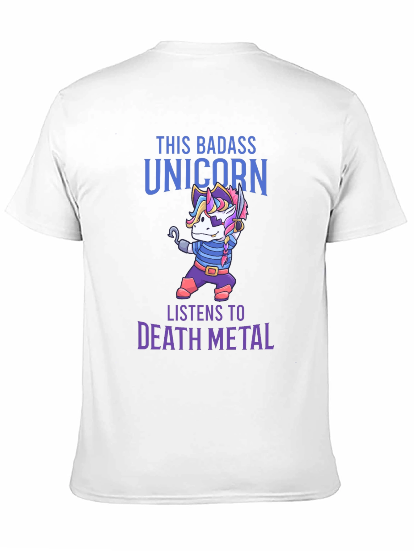 Badass Unicorn Death Metal T-Shirt