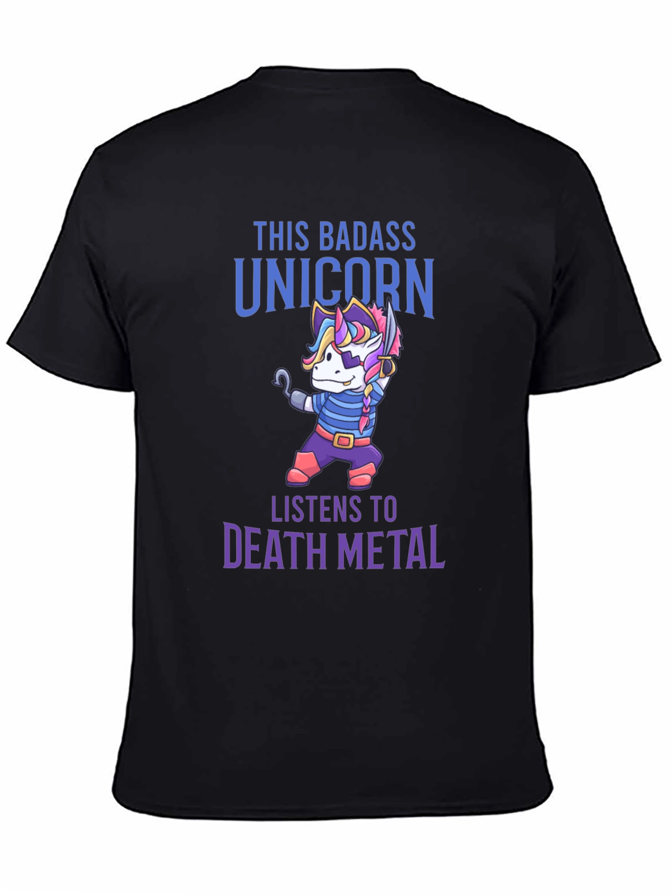 Badass Unicorn Death Metal T-Shirt