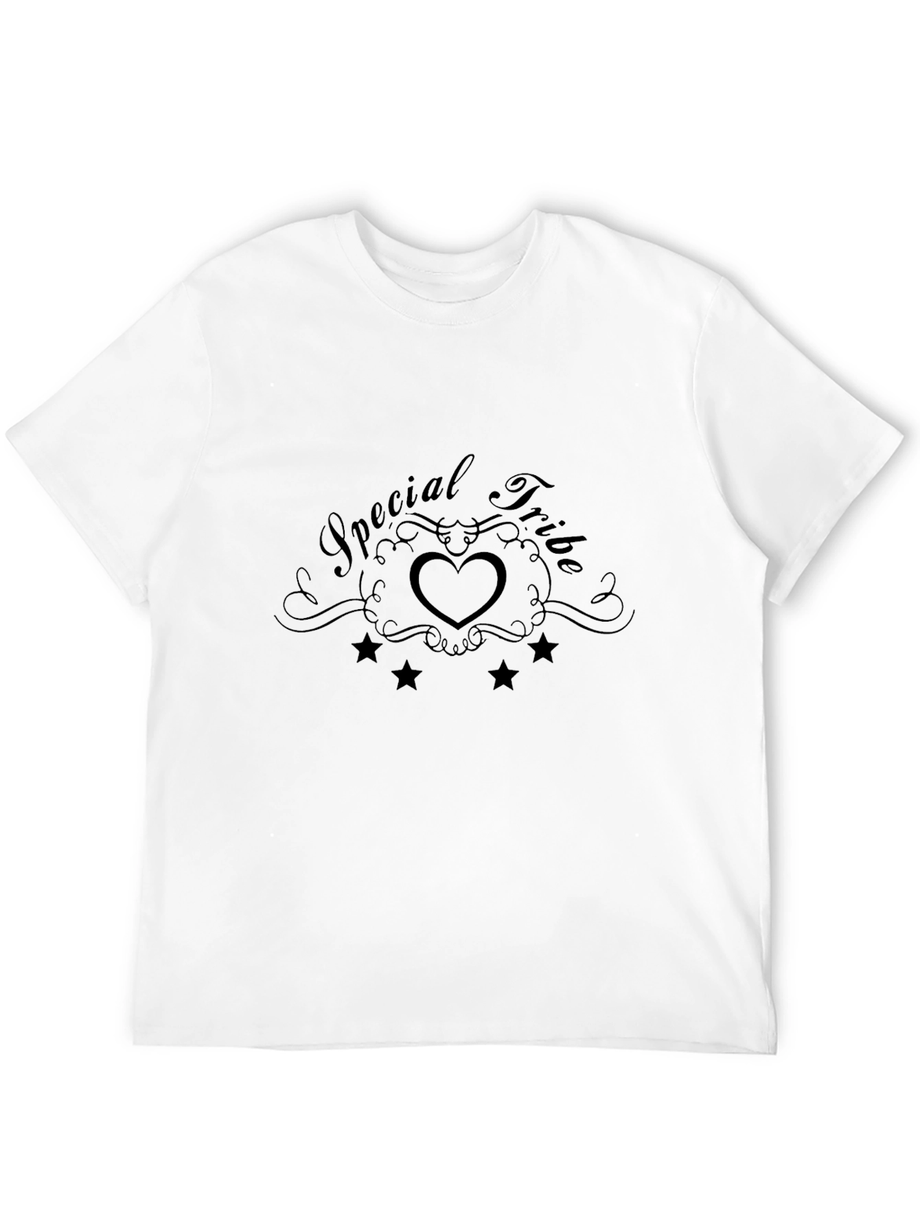 Special Tribe Heart Graphic Black T-Shirt