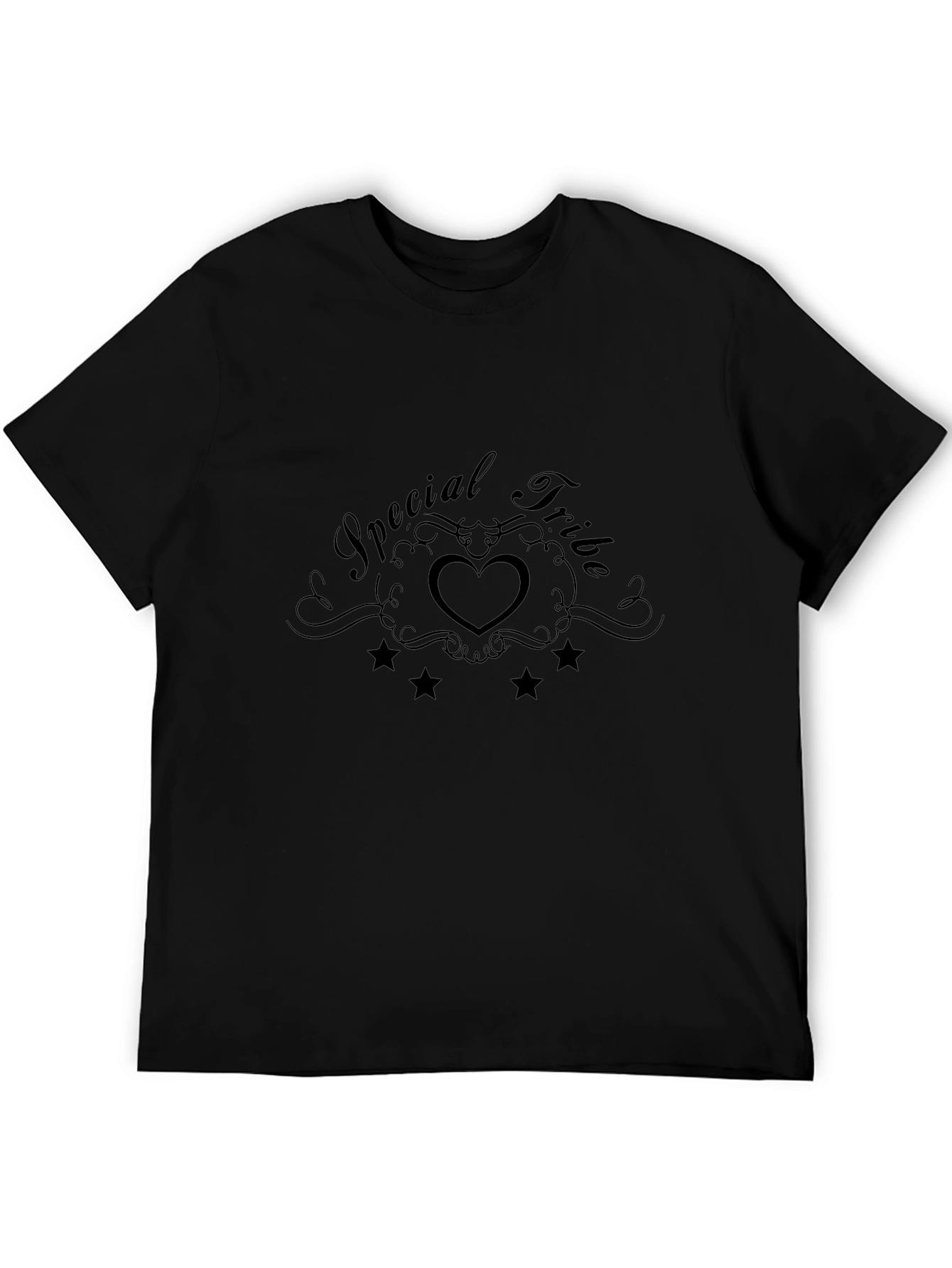 Special Tribe Heart Graphic Black T-Shirt